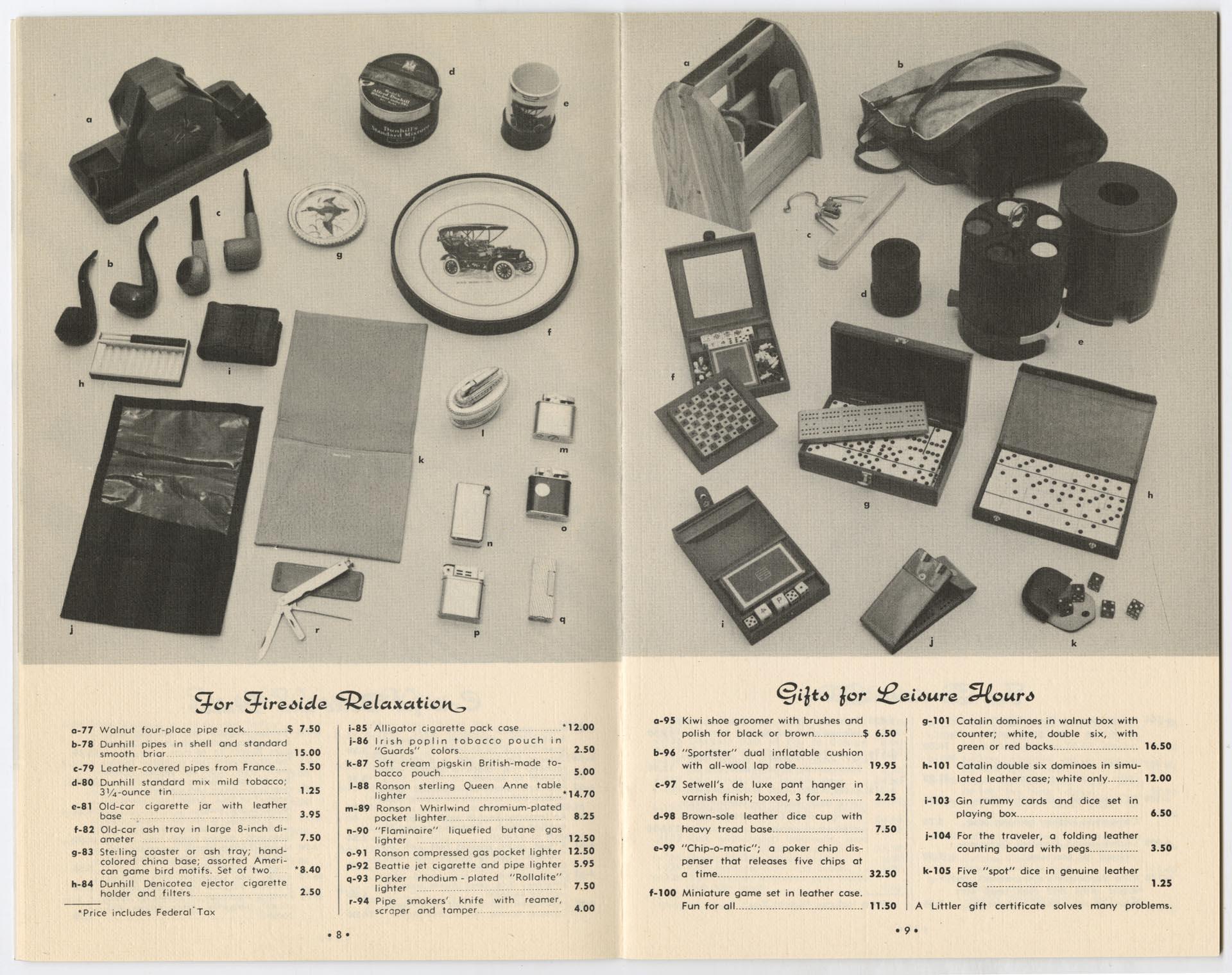 Image of Catalog from Littler clothing stores, Seattle, 1951-1952