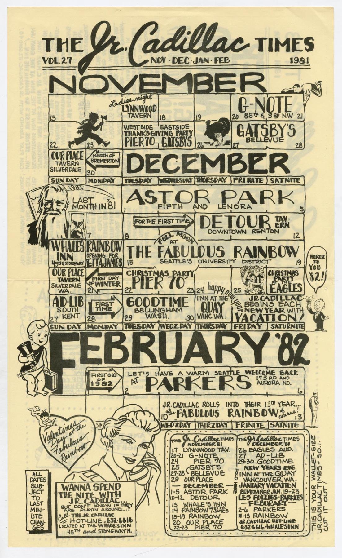 Image of Jr. Cadillac Times newsletter, 1981