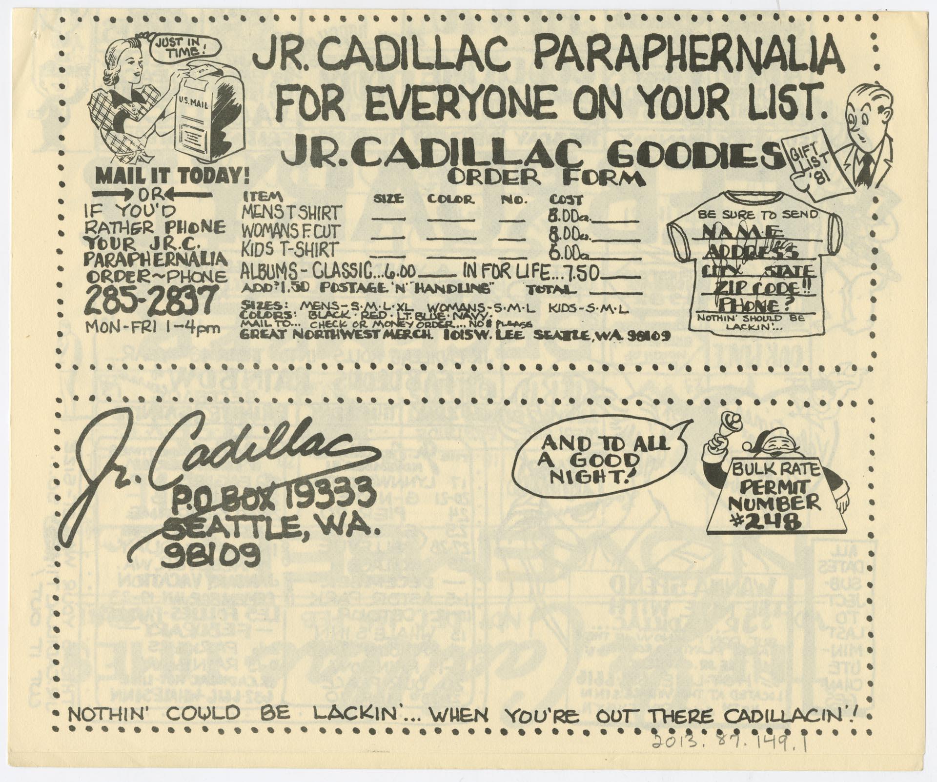 Image of Jr. Cadillac Times newsletter, 1981