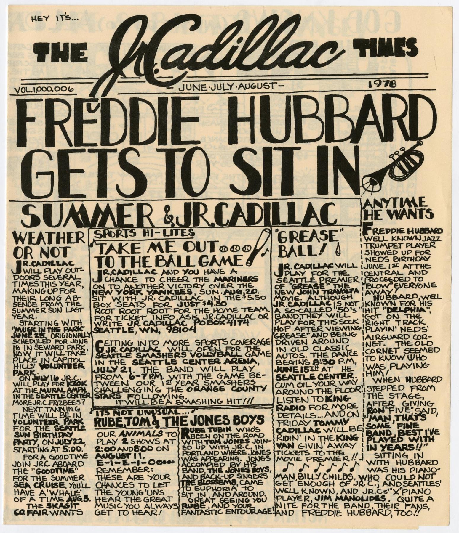 Image of Jr. Cadillac Times newsletter, 1978