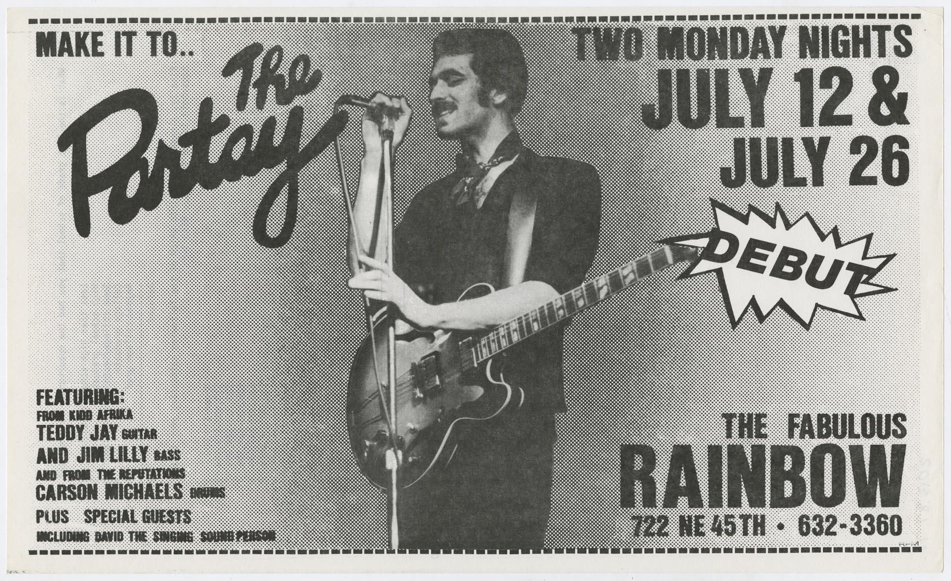Image of The Partay concert poster, July 1982