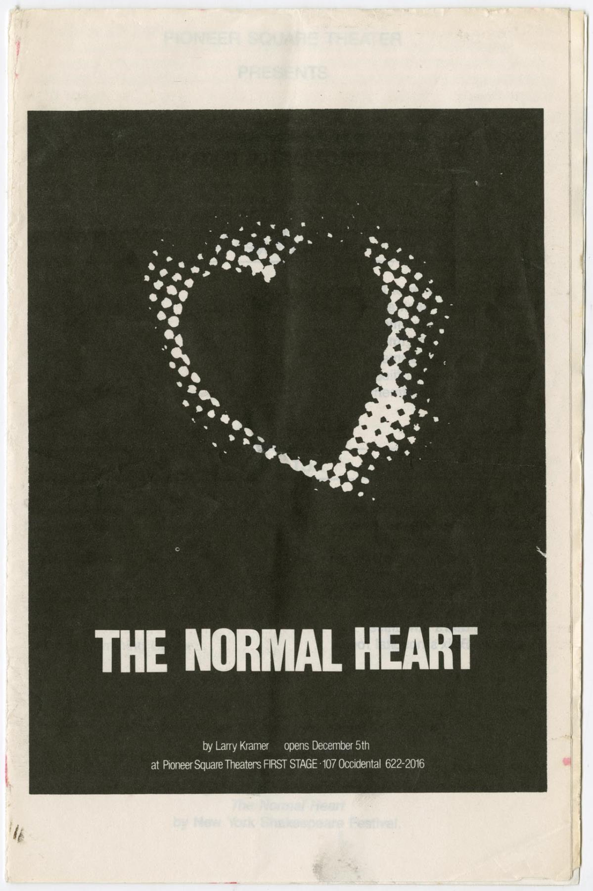 Image of The Normal Heart program, 1986