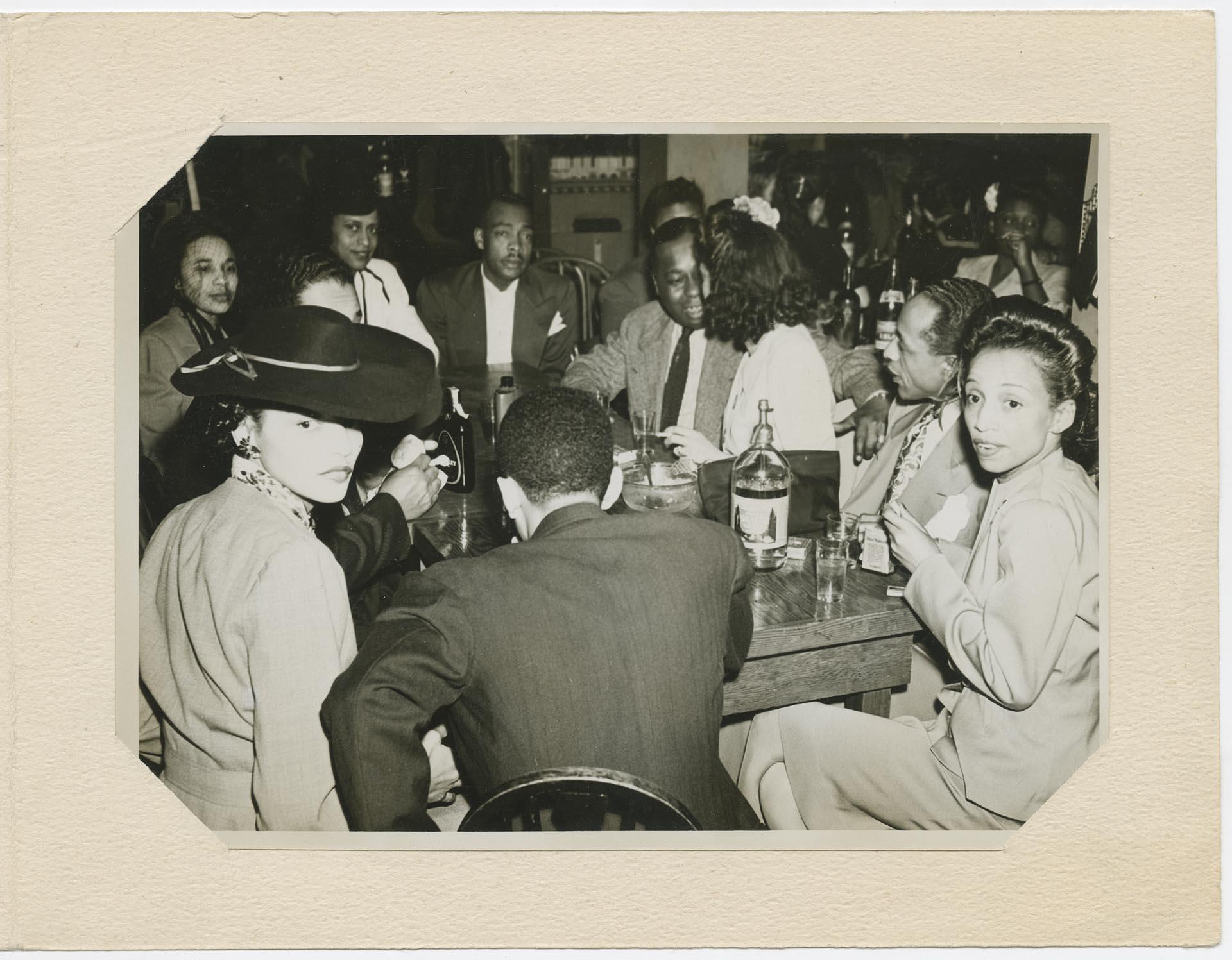 Image of Souvenir photo folder from the Basin Street Club, Seattle, circa 1945