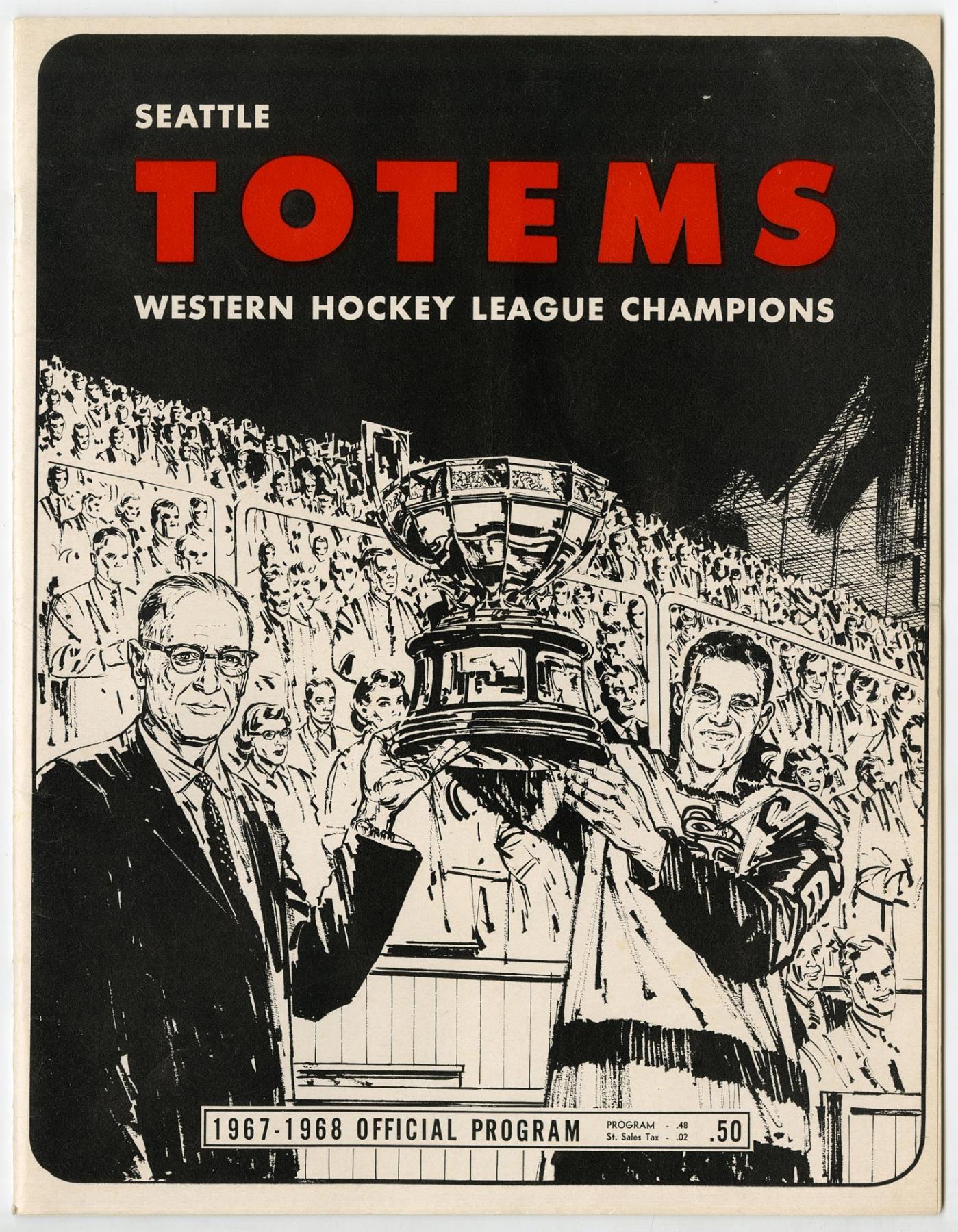 Image of Seattle Totems program, 1967