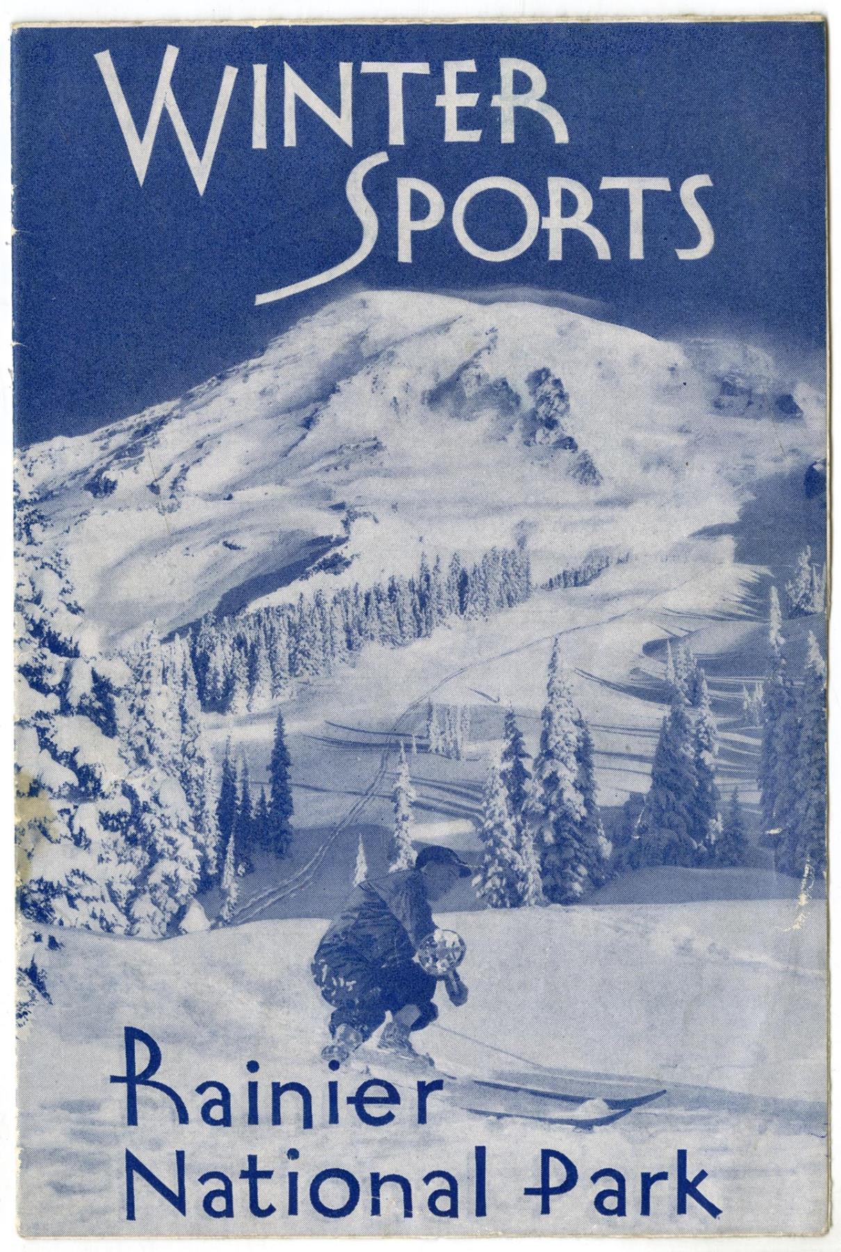 Image of Rainier National Park winter sports brochure, 1935-1936