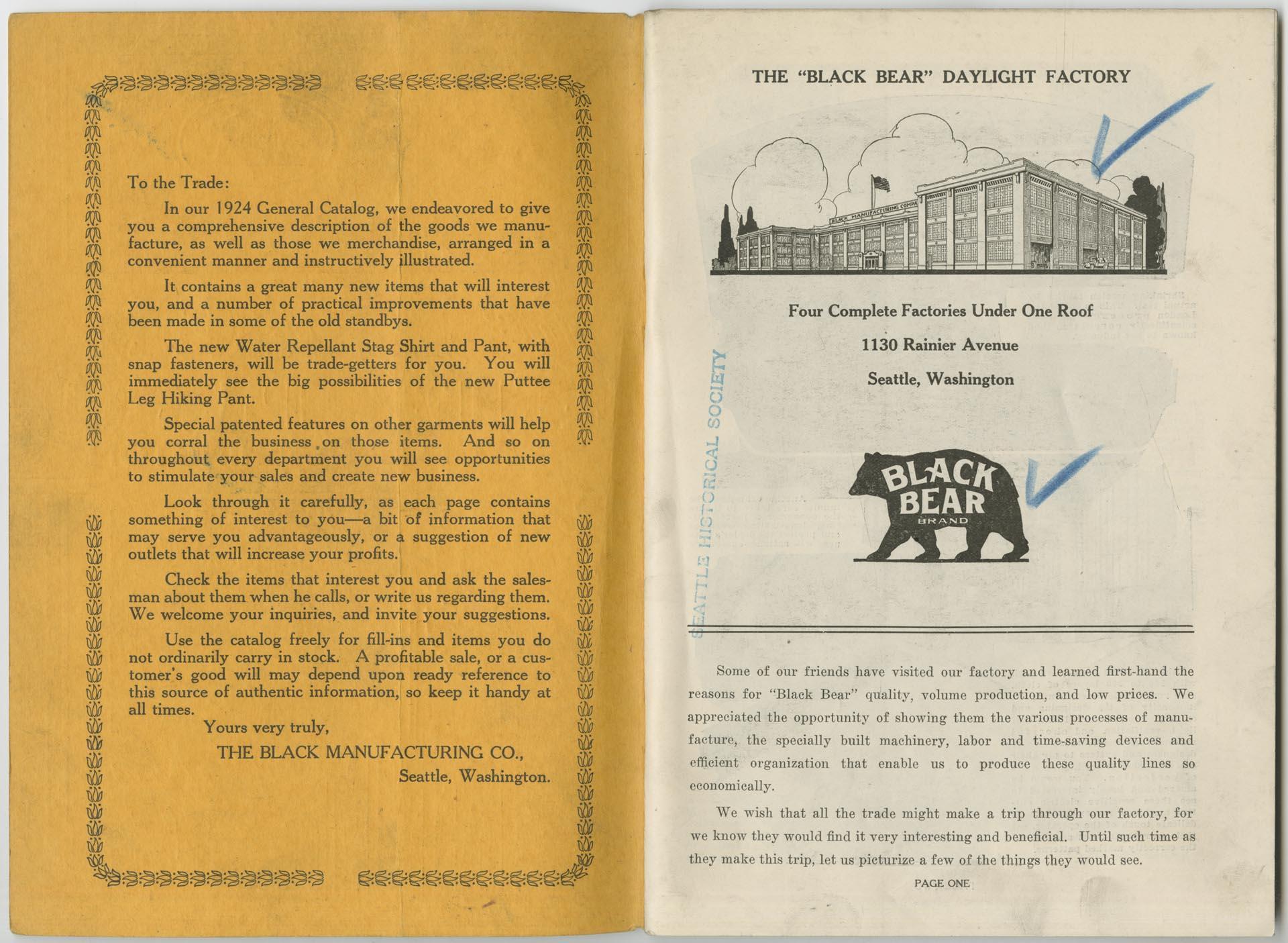 Image of Black Manufacturing Company trade catalog, 1924