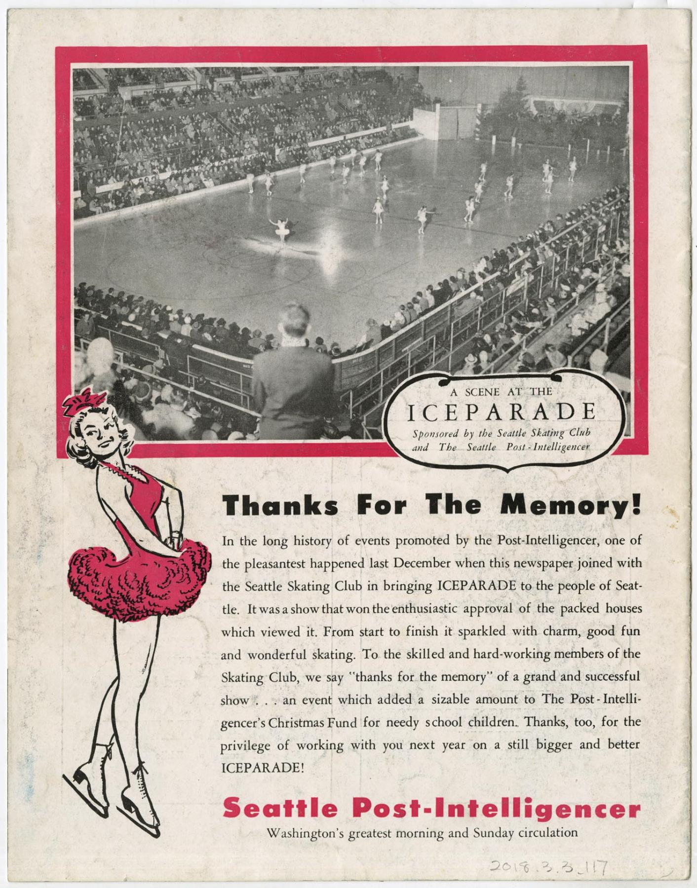 Image of Pacific Coast Figure Skating Championship program, February 1953