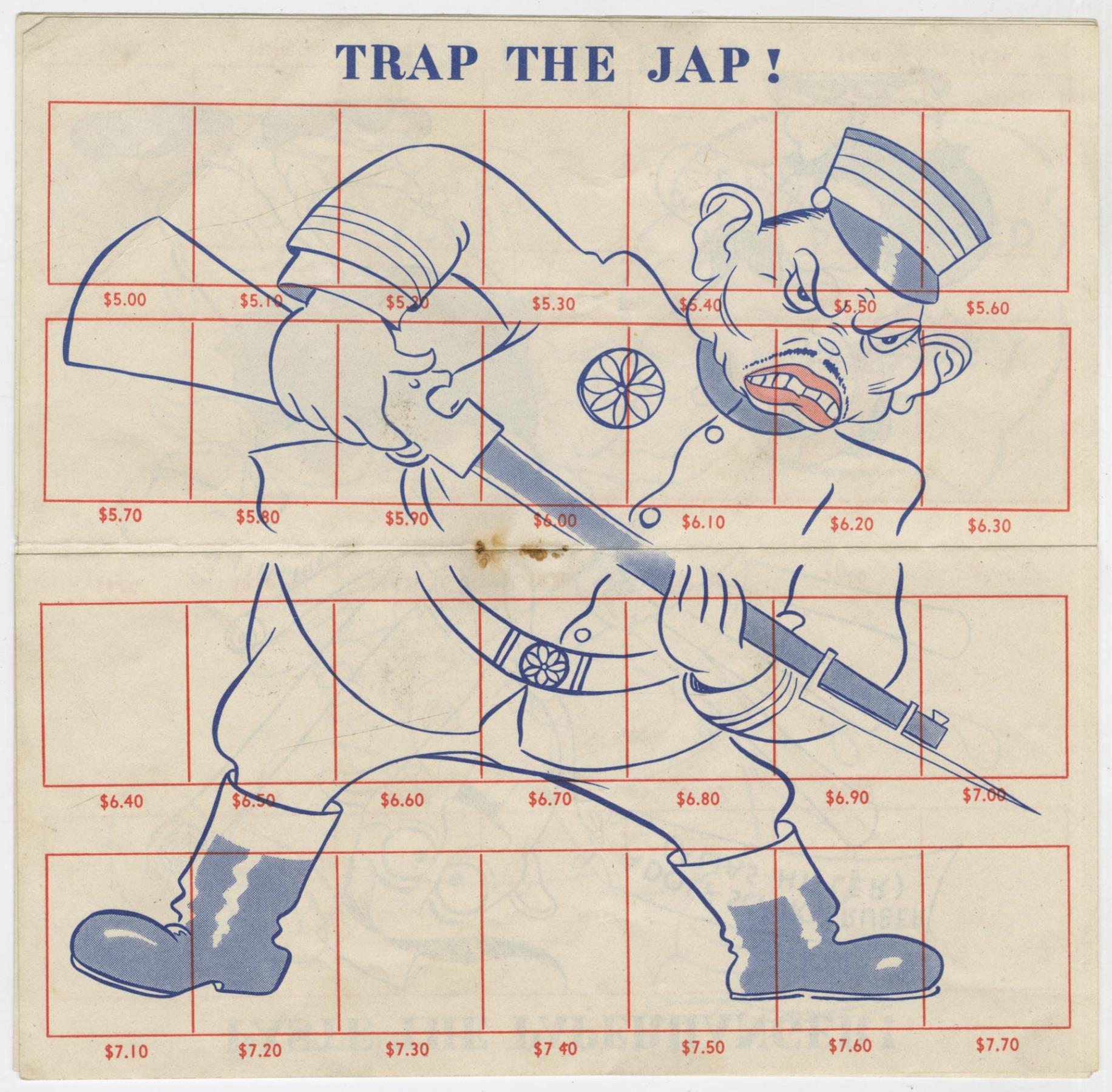 Image of Stamp Out the Axis war savings stamp album, circa 1943