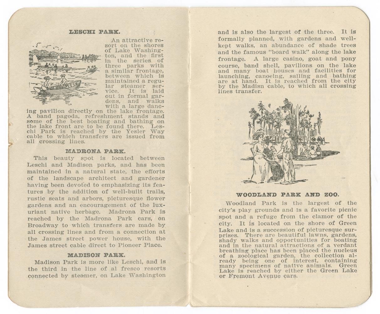 Image of Seattle Electric Company trip guide, 1909