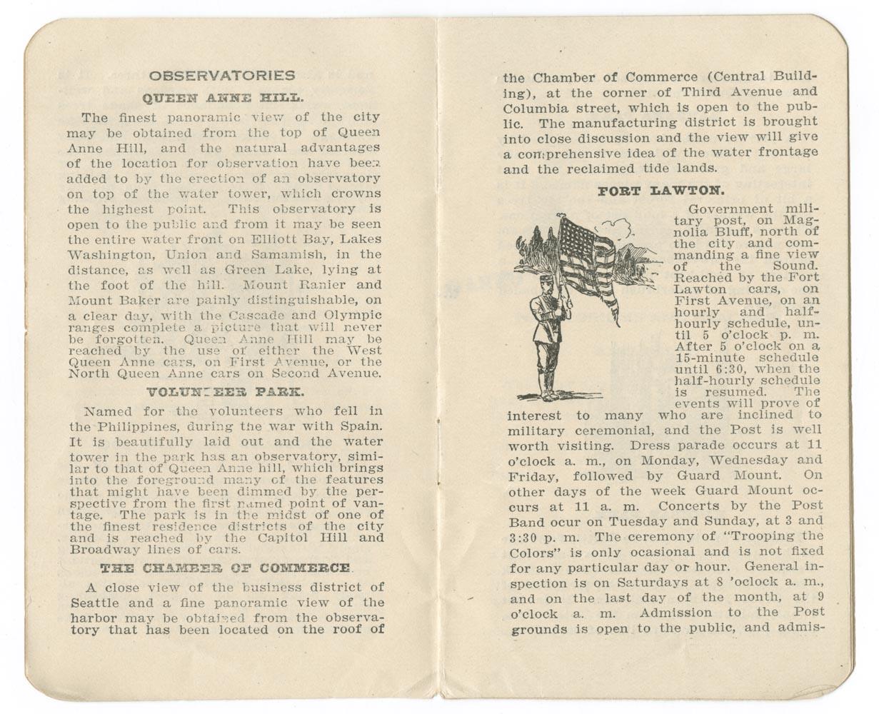 Image of Seattle Electric Company trip guide, 1909