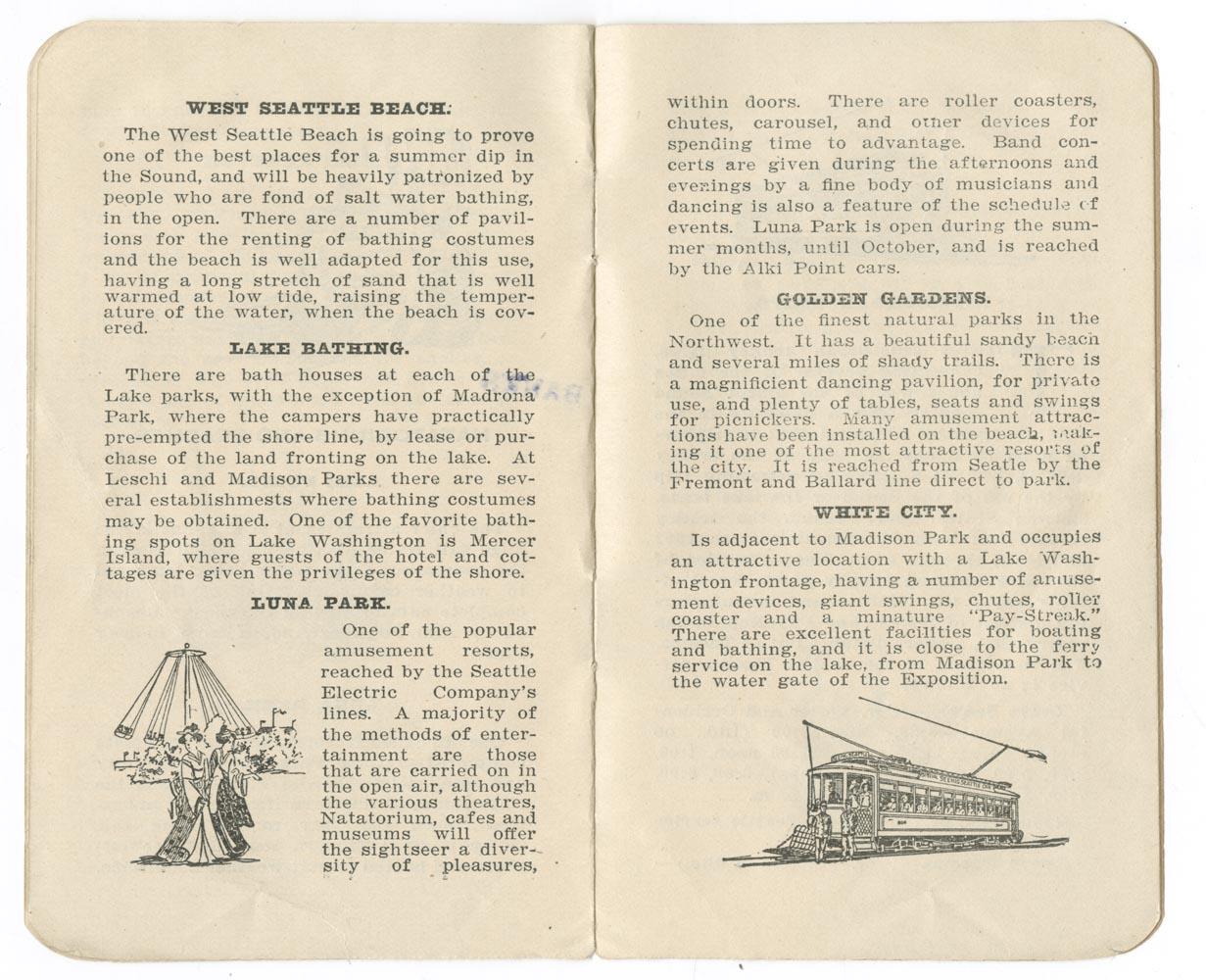 Image of Seattle Electric Company trip guide, 1909