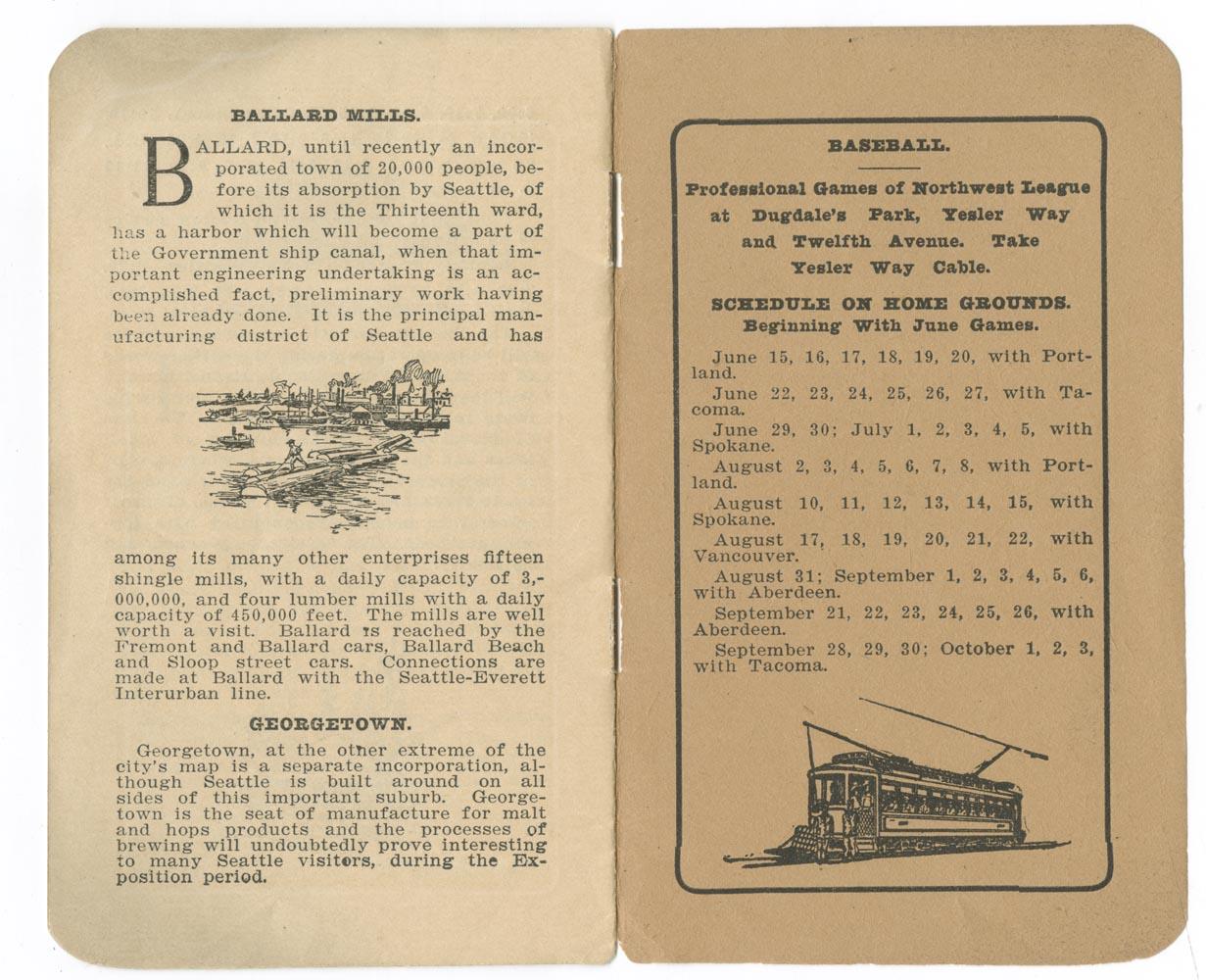 Image of Seattle Electric Company trip guide, 1909