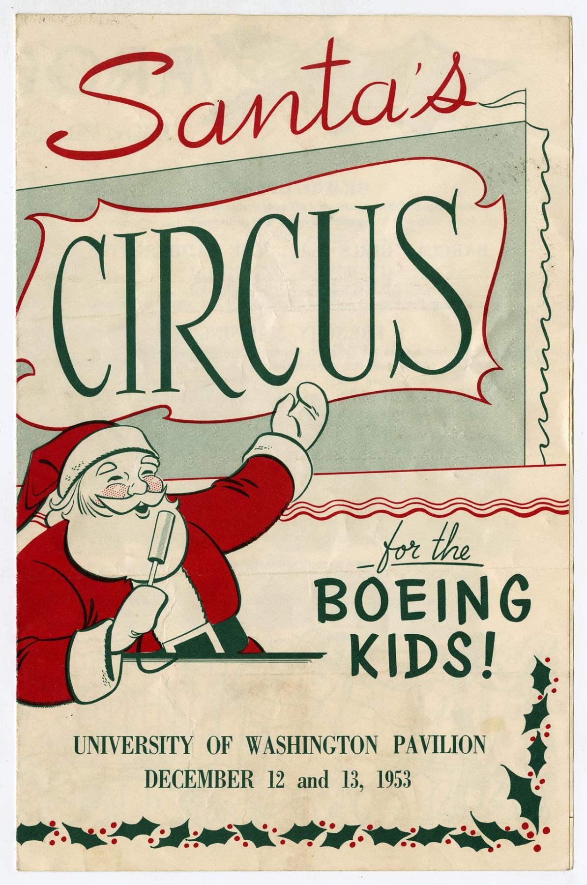Image of Boeing Children's Christmas Party program, 1953