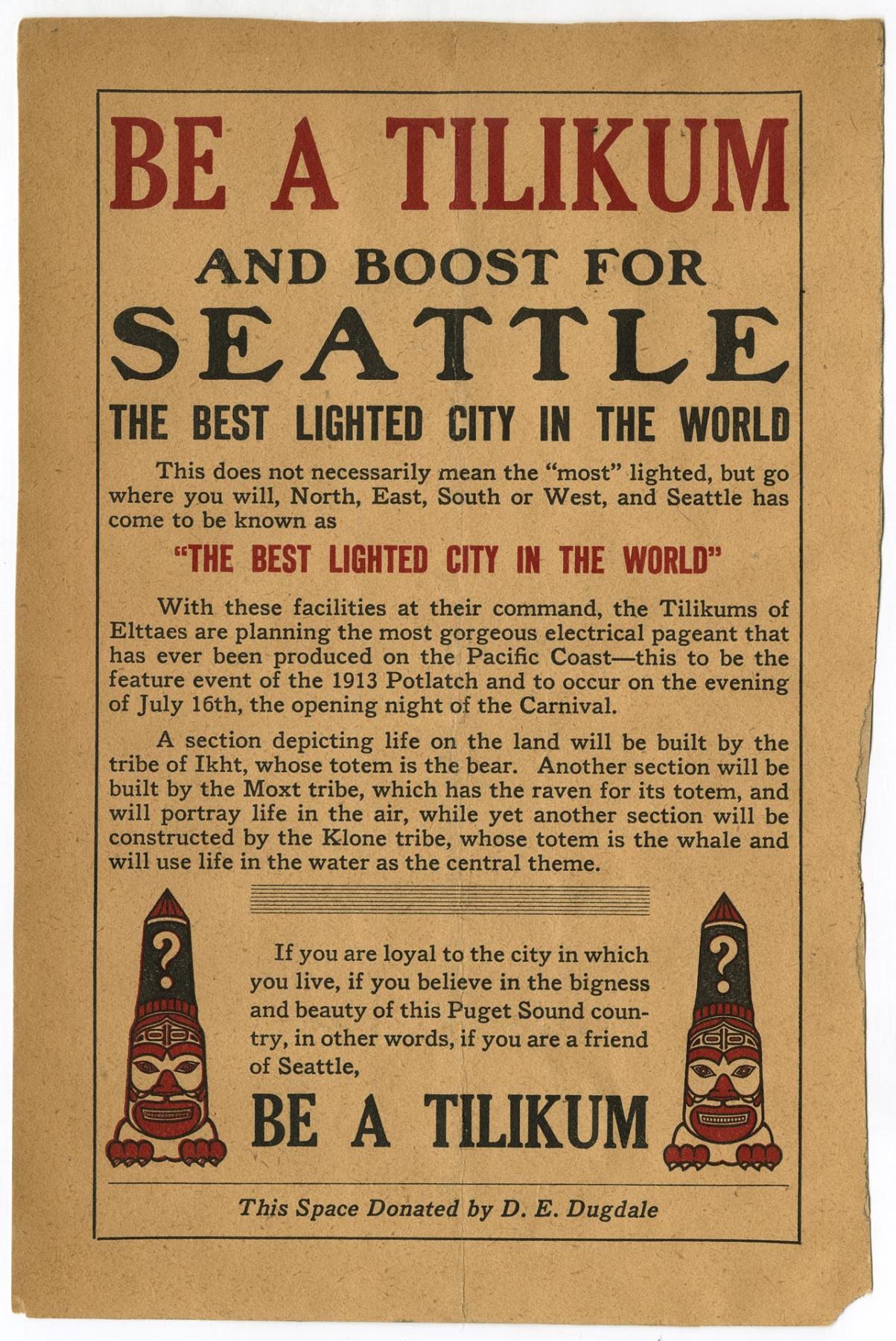 Image of Golden Potlatch advertisement, 1913