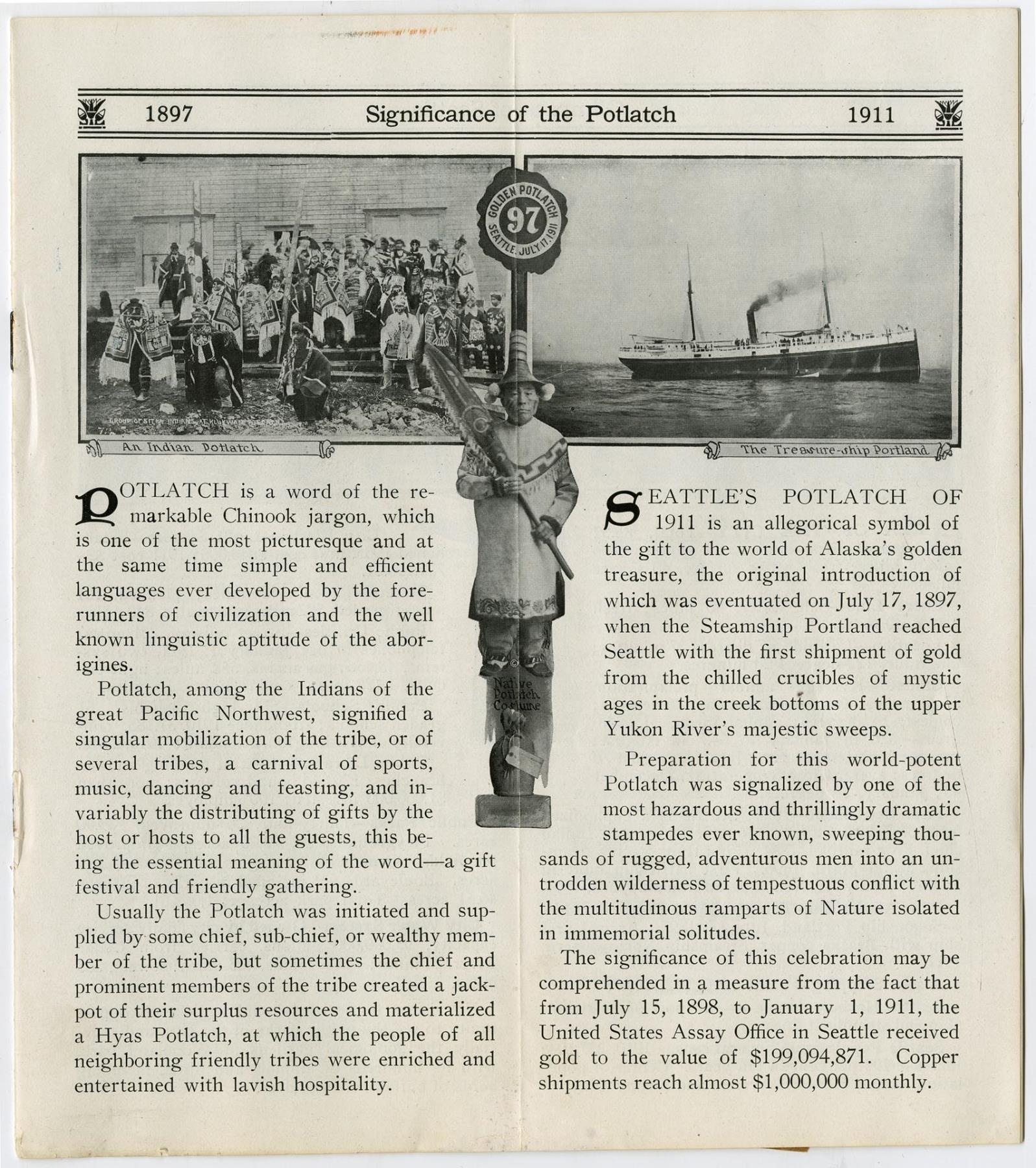 Image of Golden Potlatch program, 1911