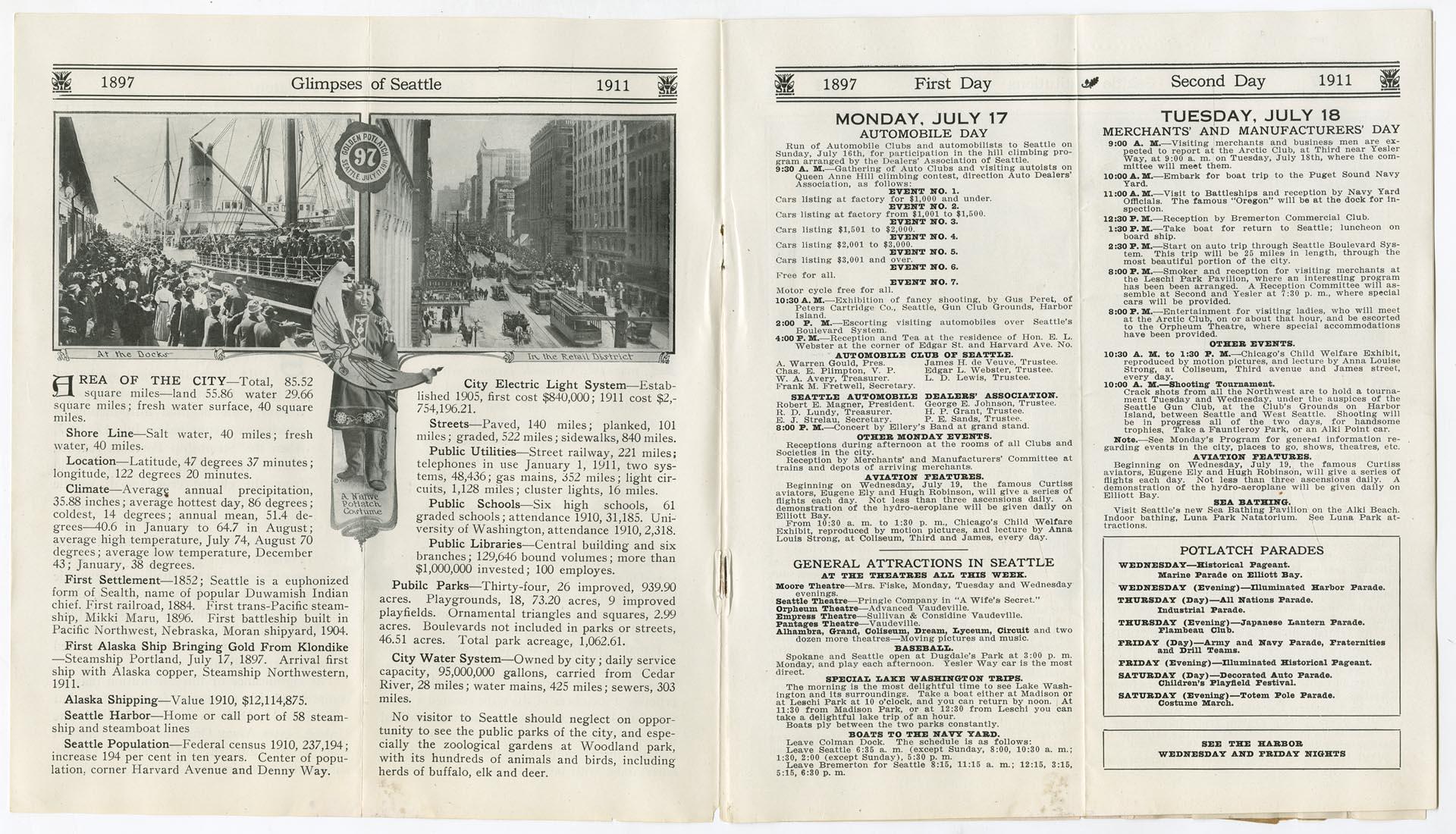 Image of Golden Potlatch program, 1911