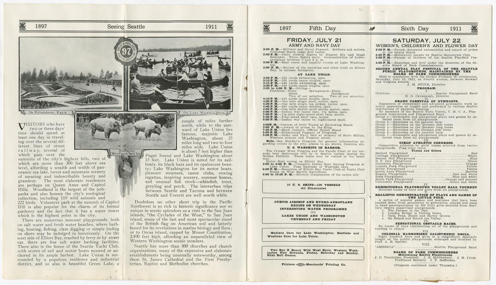 Image of Golden Potlatch program, 1911