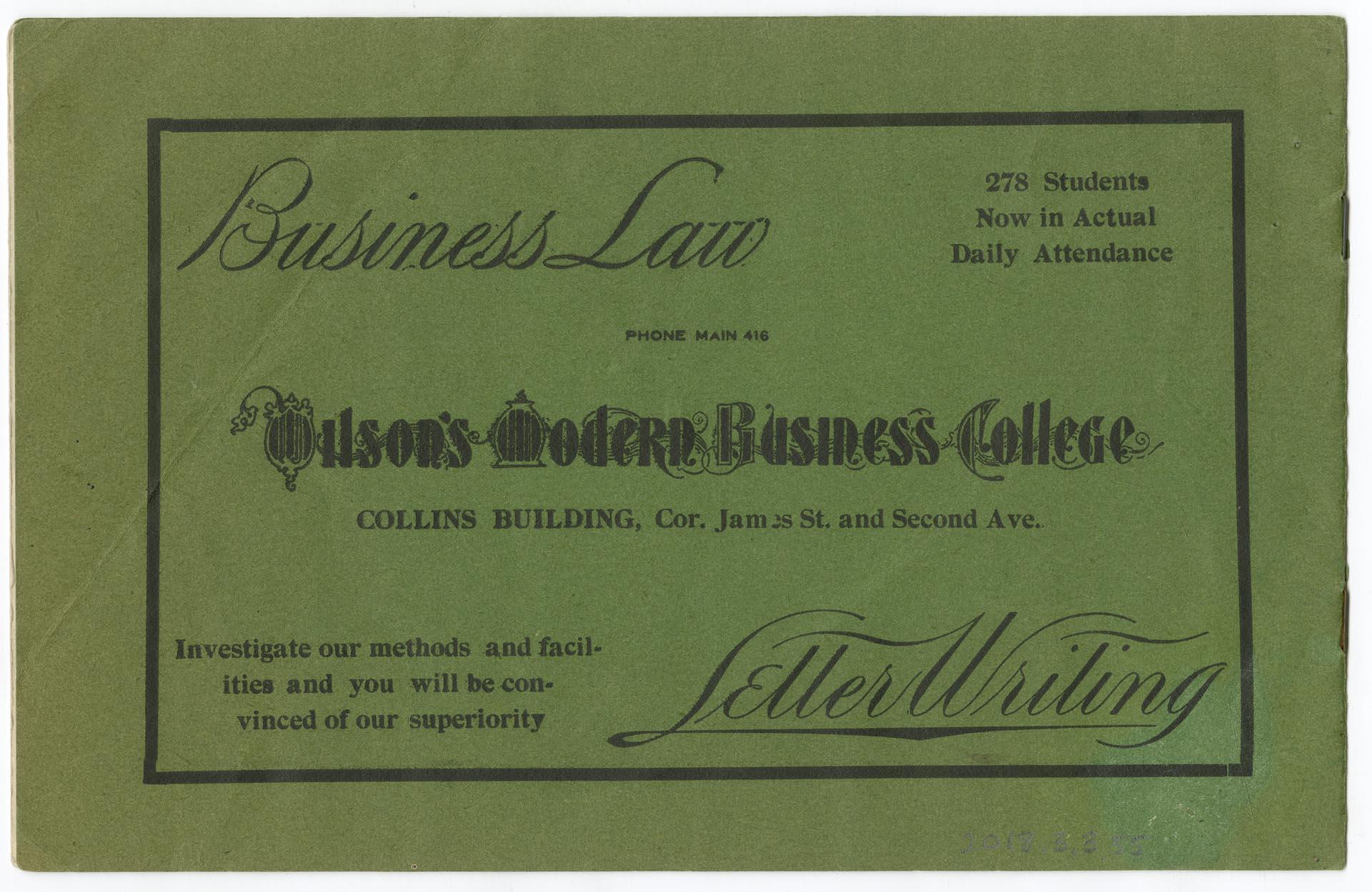 Image of High school football program, November 21, 1903