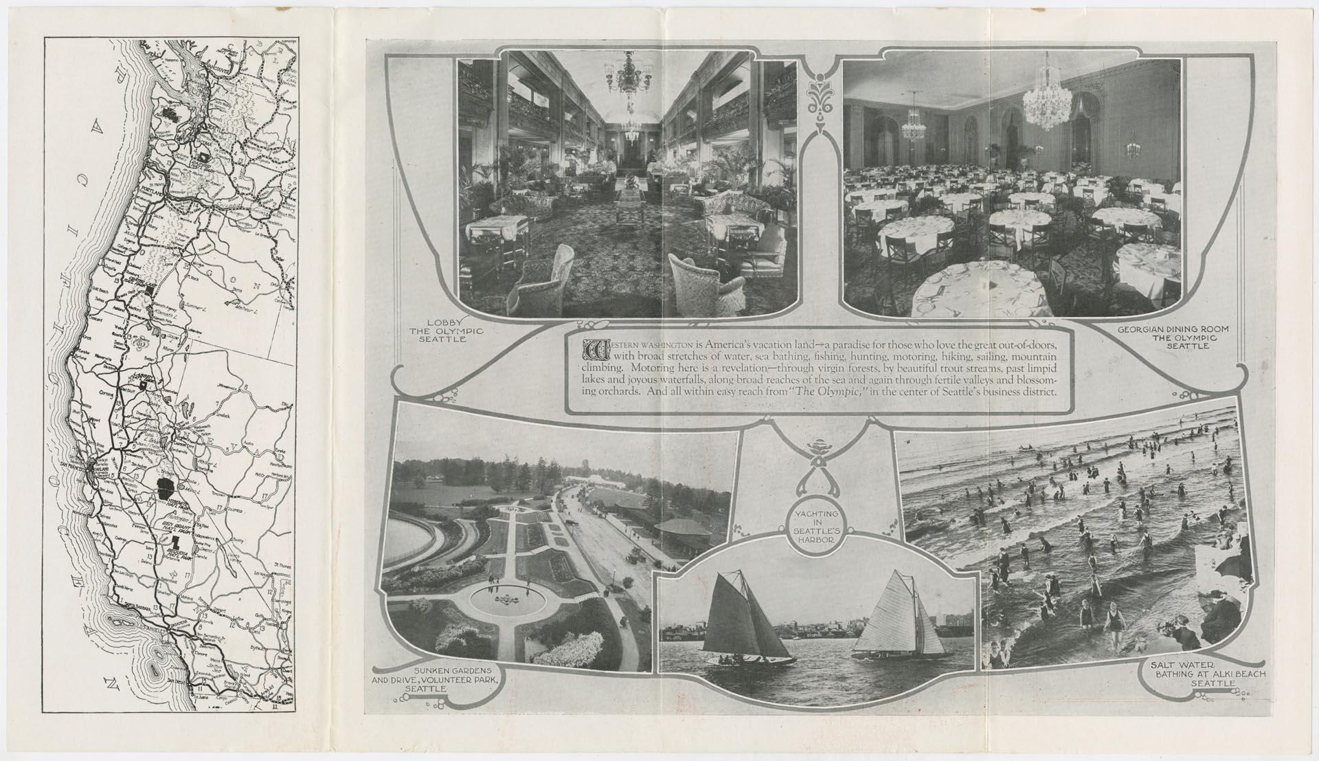 Image of Olympic Hotel brochure, circa 1928