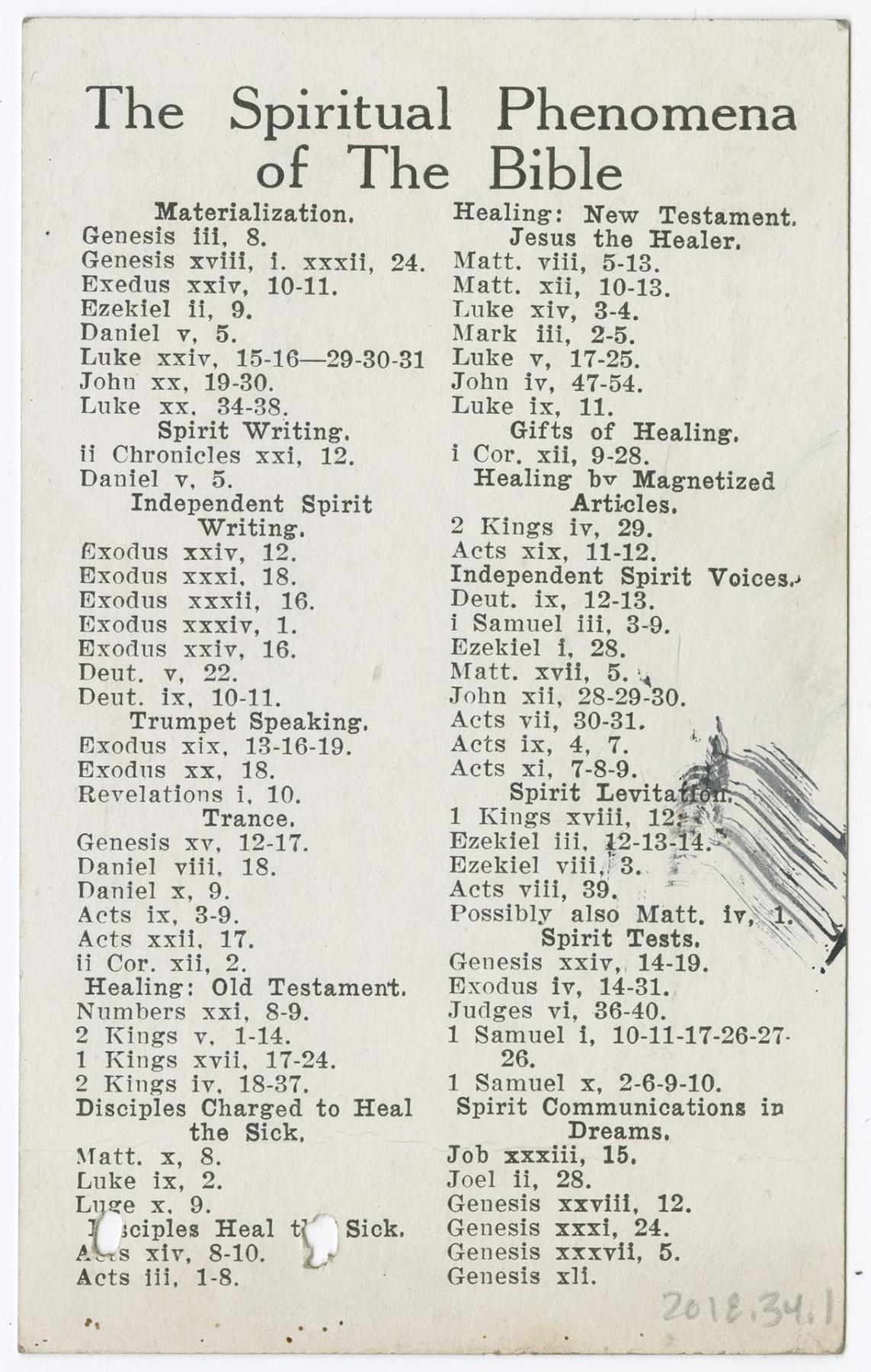 Image of Rev. William Henry Kanouse business card, circa 1933