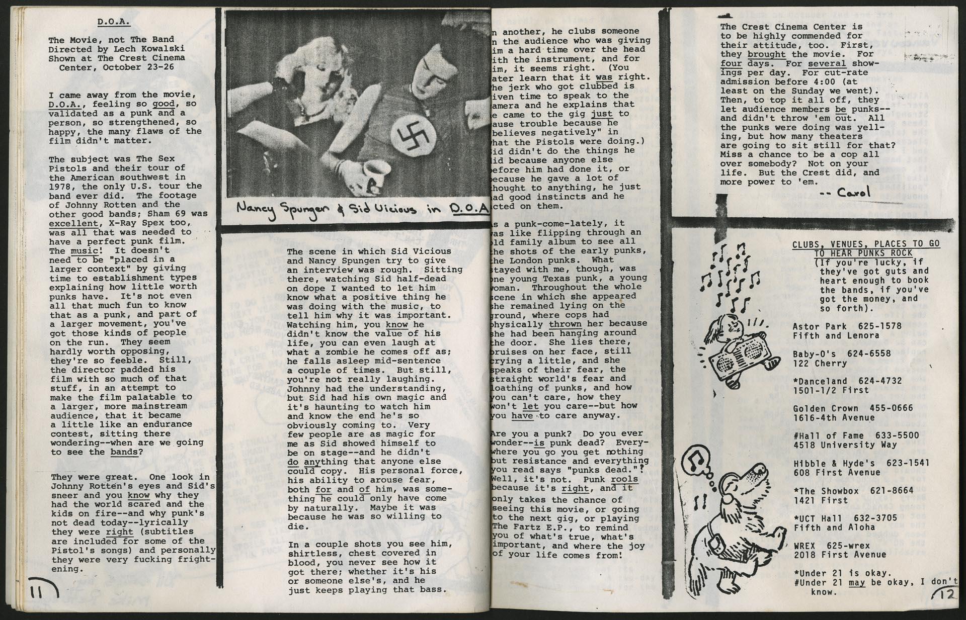 Image of Punk Phoenix Rising fanzine, November 1981