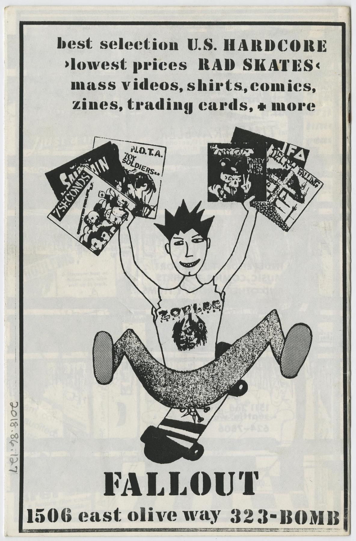 Image of Subcharge, news magazine of Rock Theatre, Seattle, February 1985