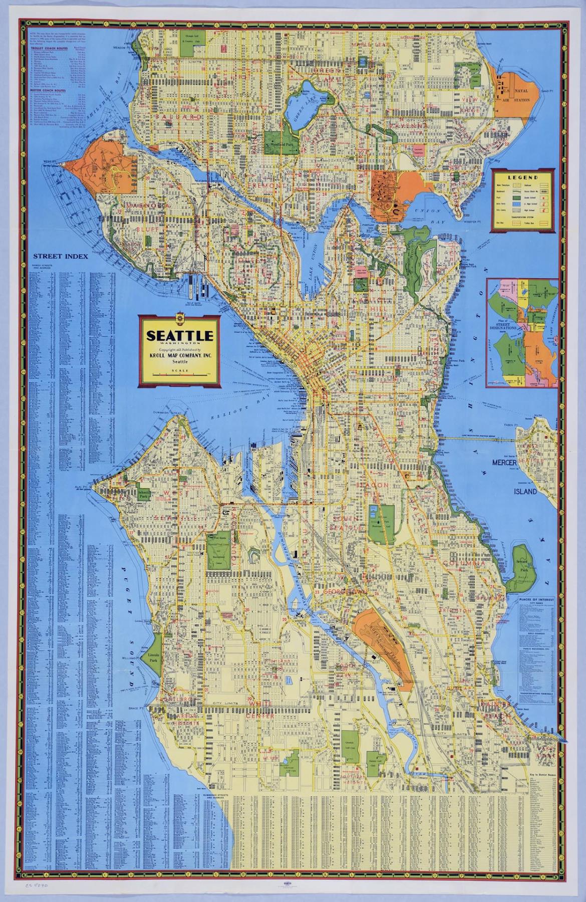 Image of Seattle, Washington, circa 1938