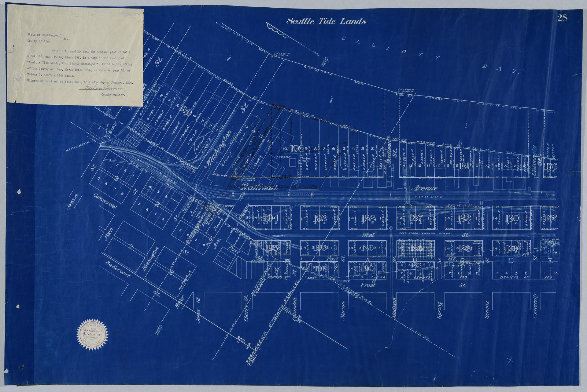 Image of Seattle Tide Lands, Volume Two, page 28, March 15, 1895