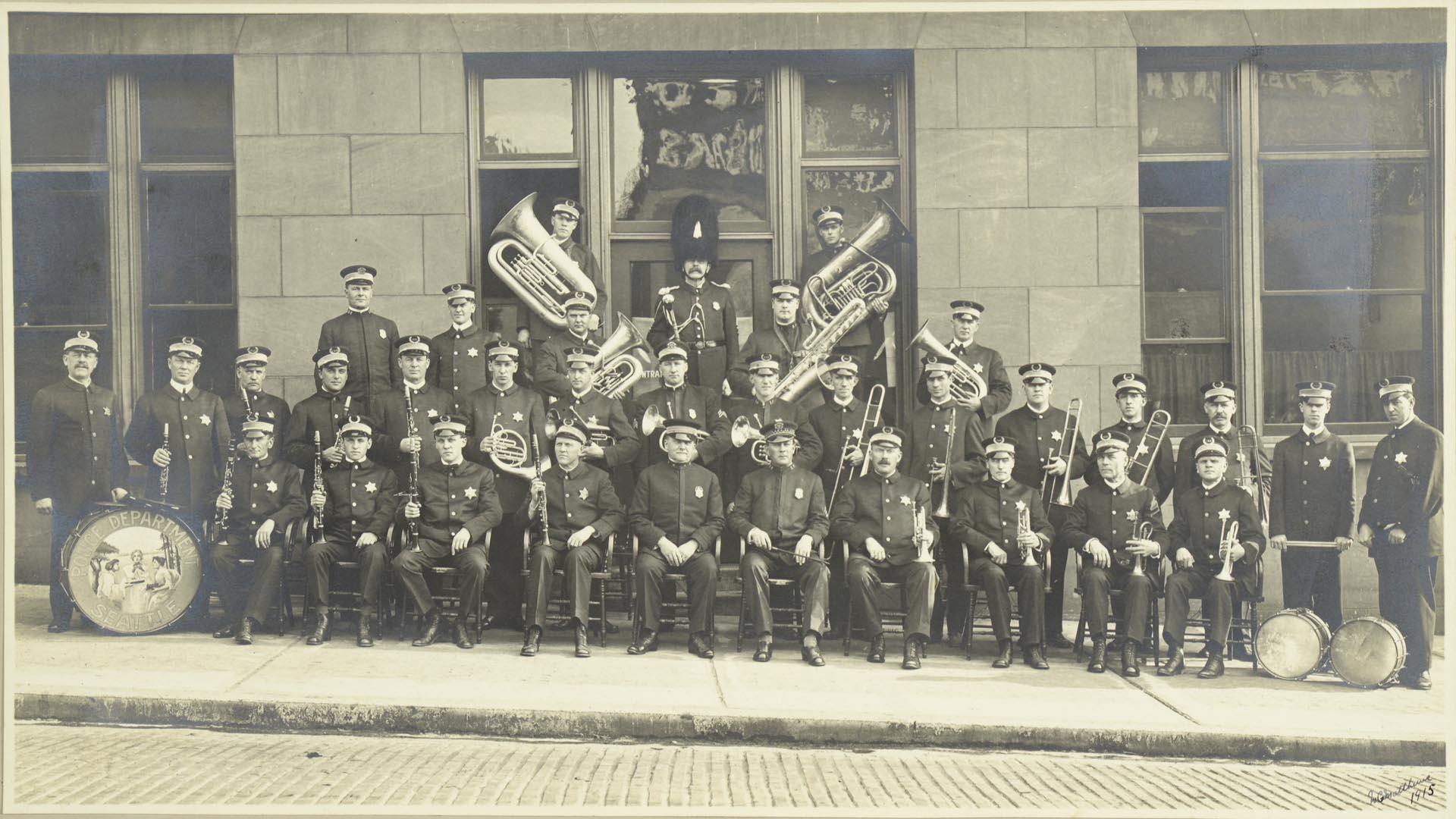 Image of Seattle Police Department Band, 1915