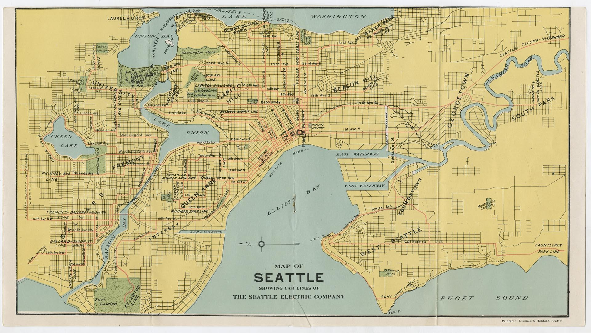 Image of Trolley Trips in City and Suburbs on the Car Lines of the Seattle Electric Company, circa 1910