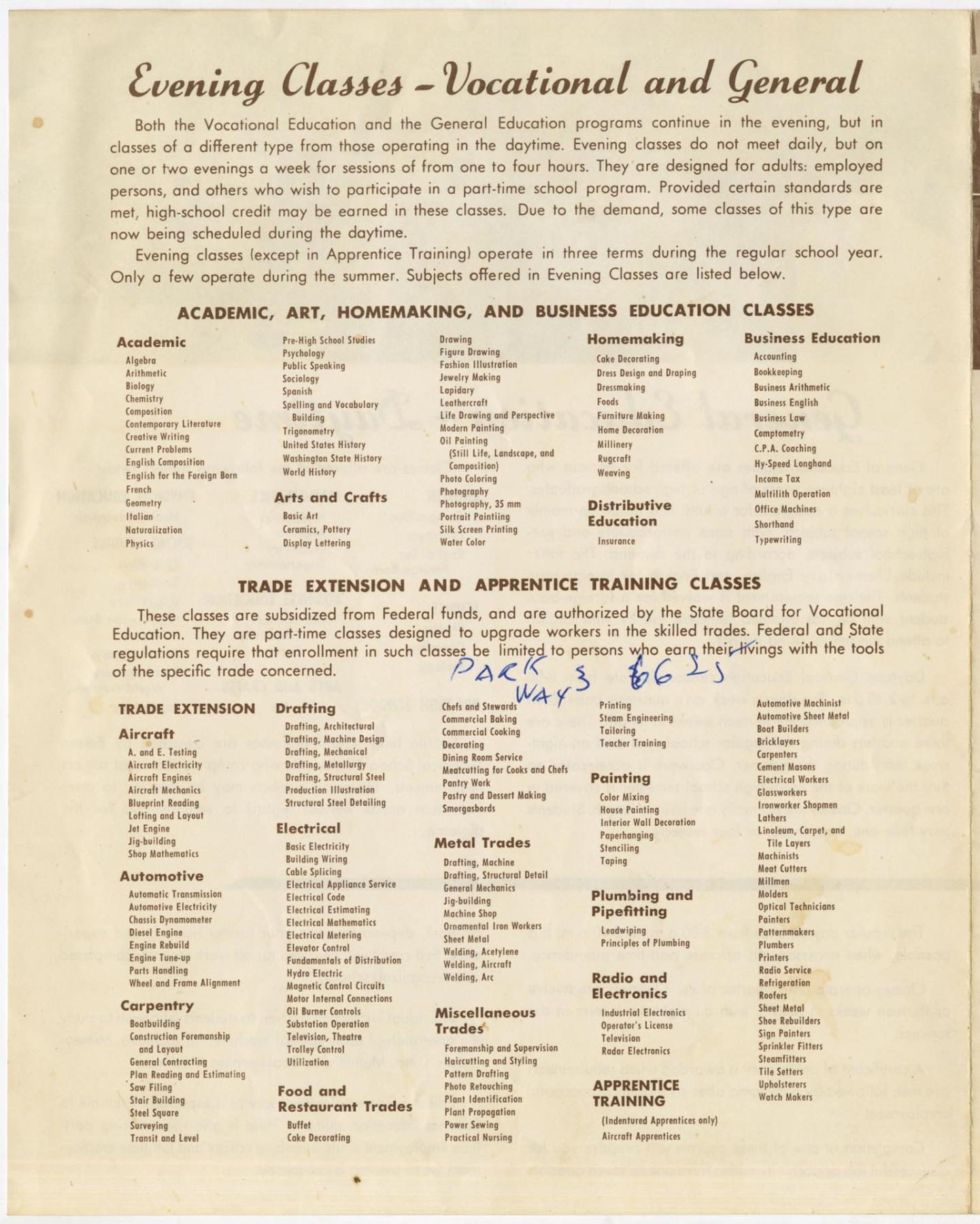 Image of Edison Technical School brochure, May 1957