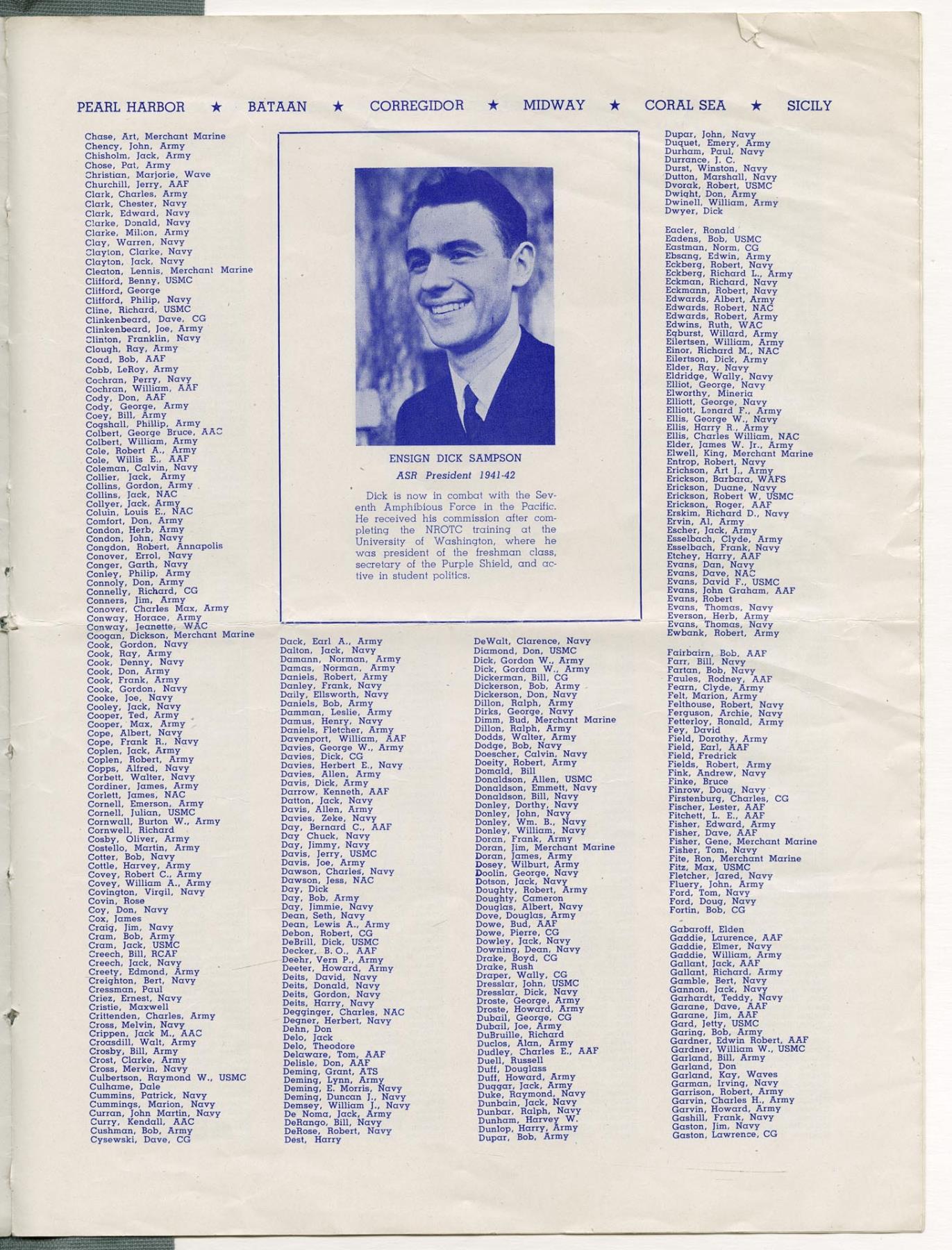 Image of Roosevelt High School News Memorial Day supplement, Seattle, May 28, 1945