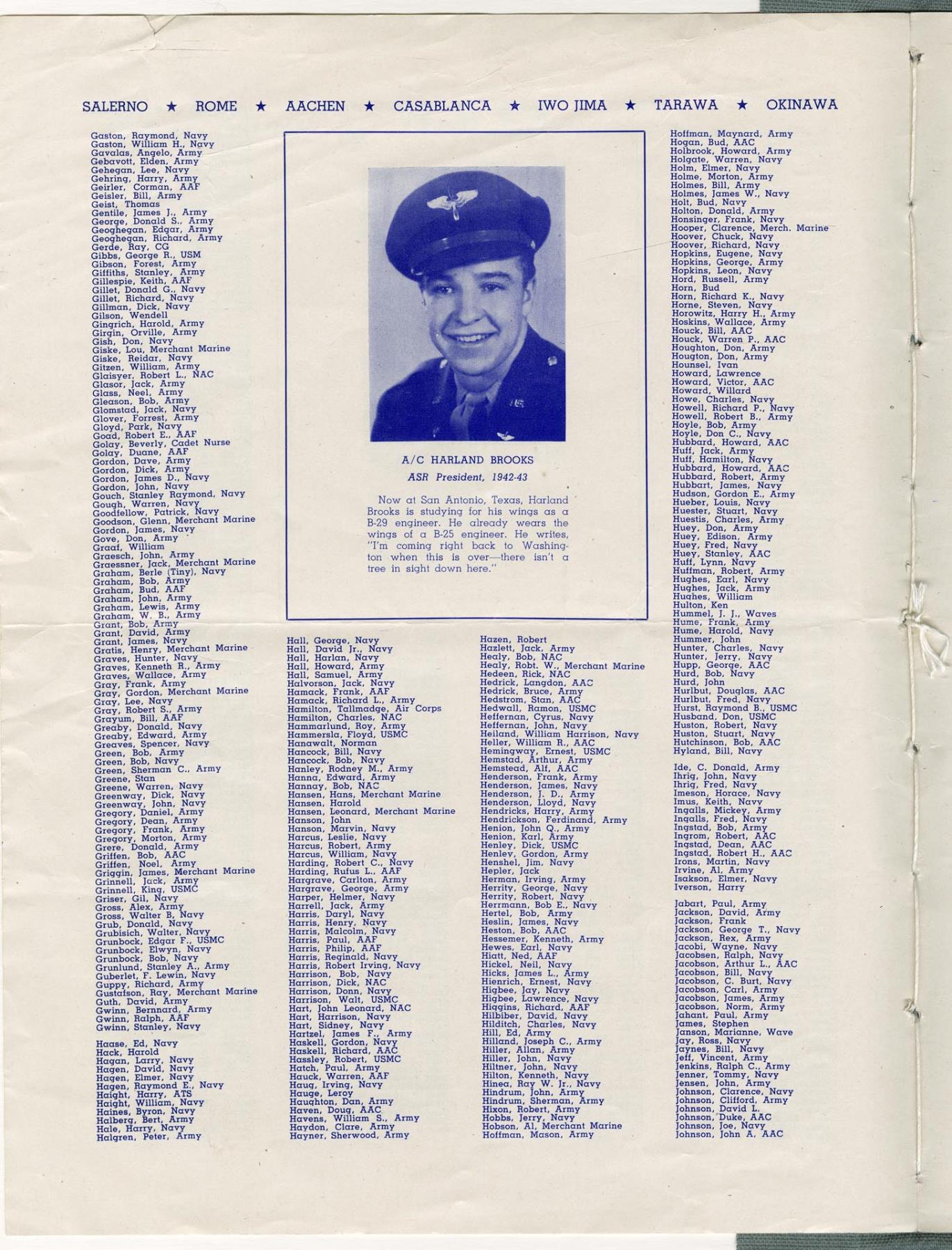 Image of Roosevelt High School News Memorial Day supplement, Seattle, May 28, 1945