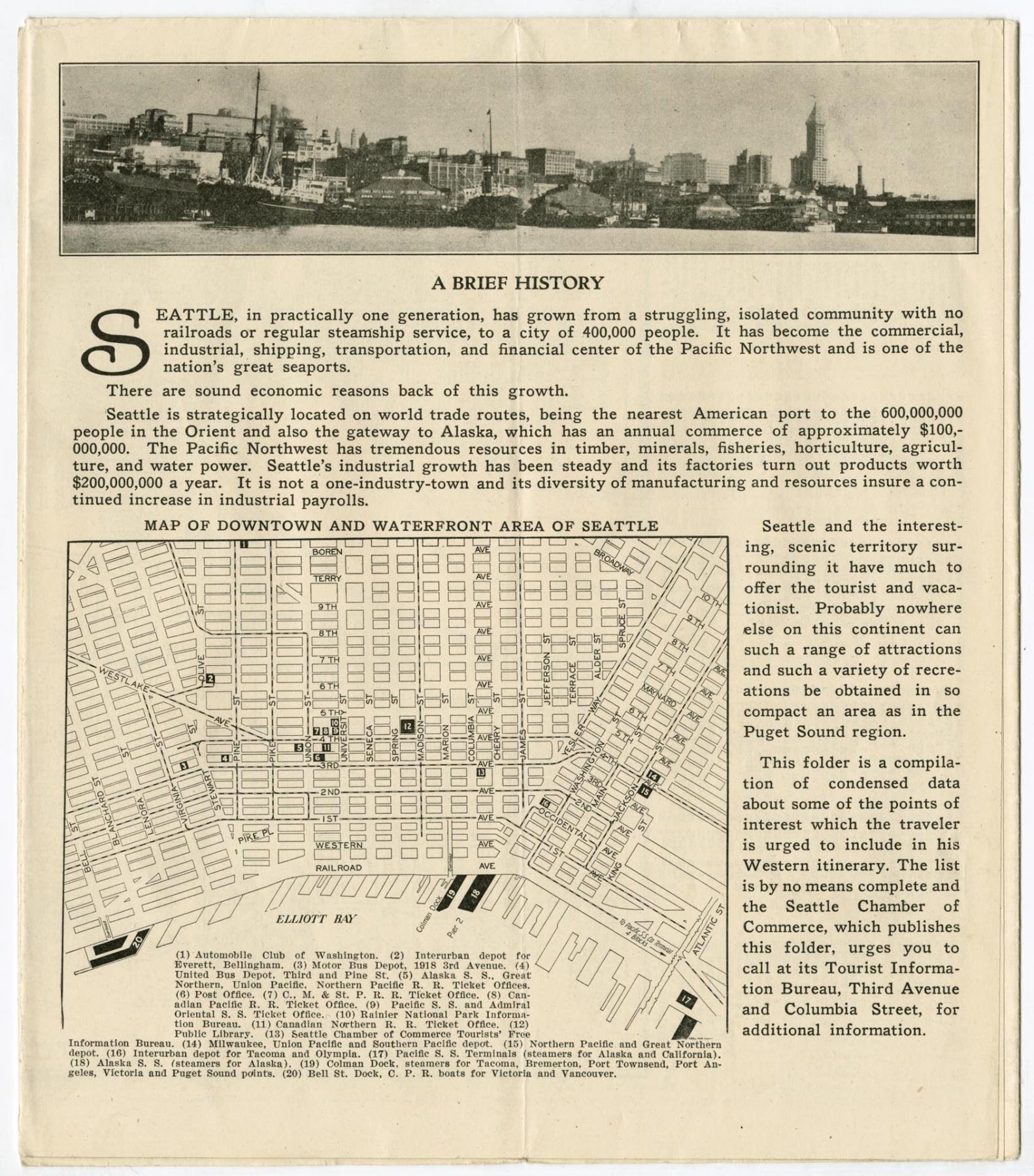 Image of A Guide to Seattle, circa 1925