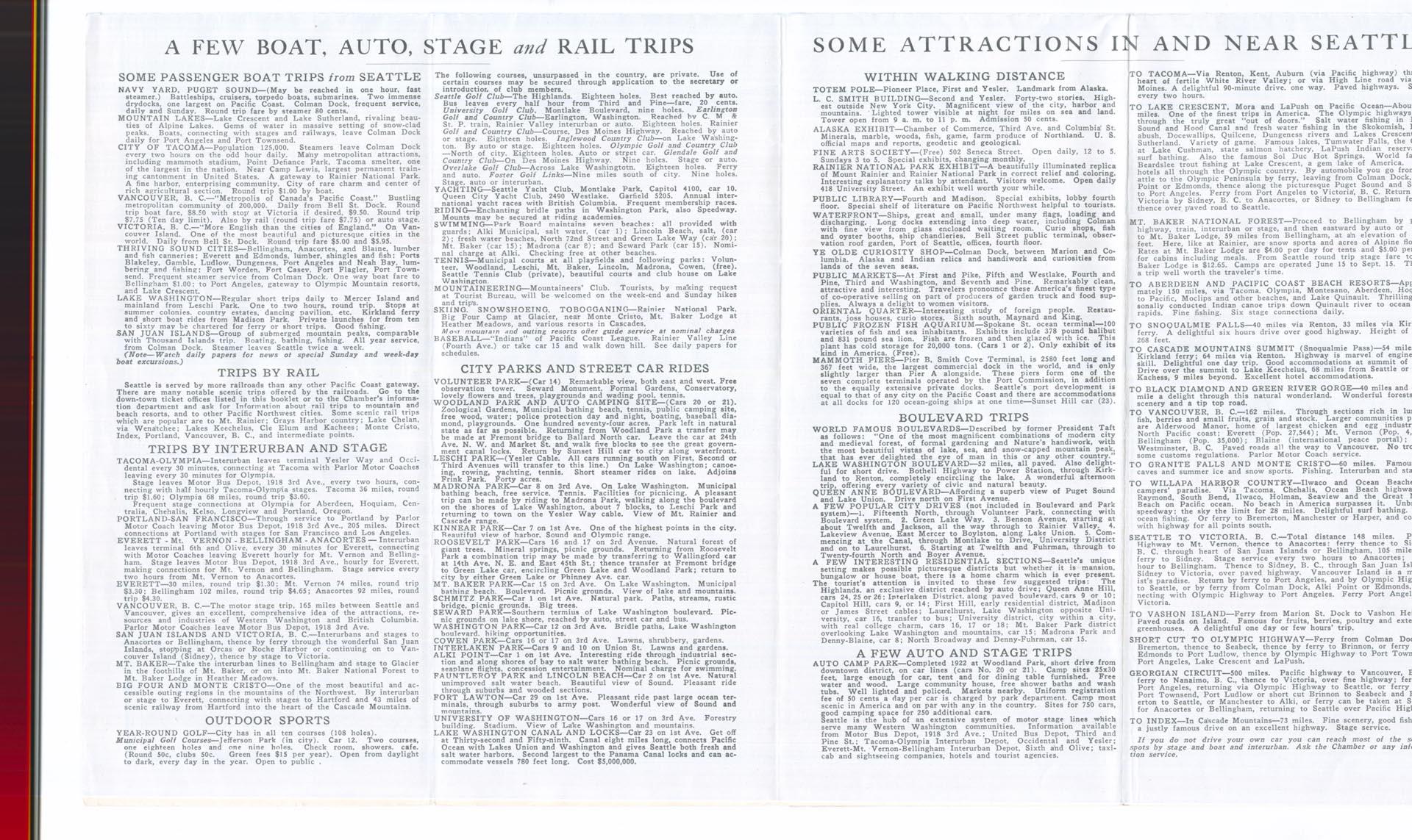 Image of A Guide to Seattle, circa 1925