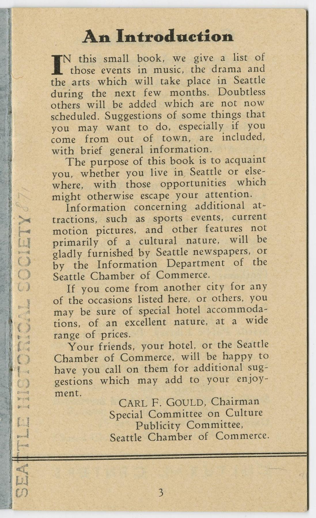 Image of An Index to Things Cultural in Seattle, 1936