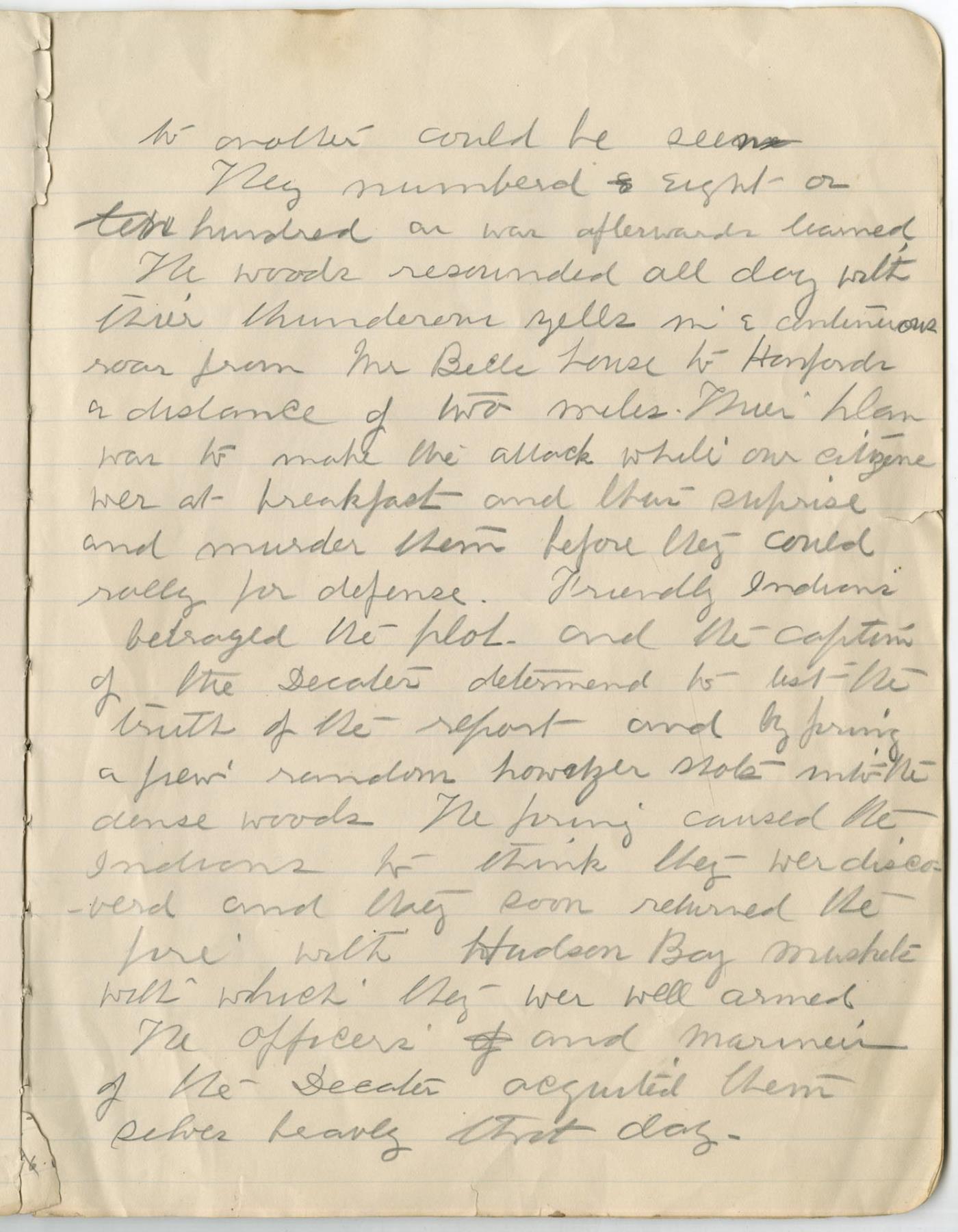 Image of Henry A. Smith's recollection of 1856 