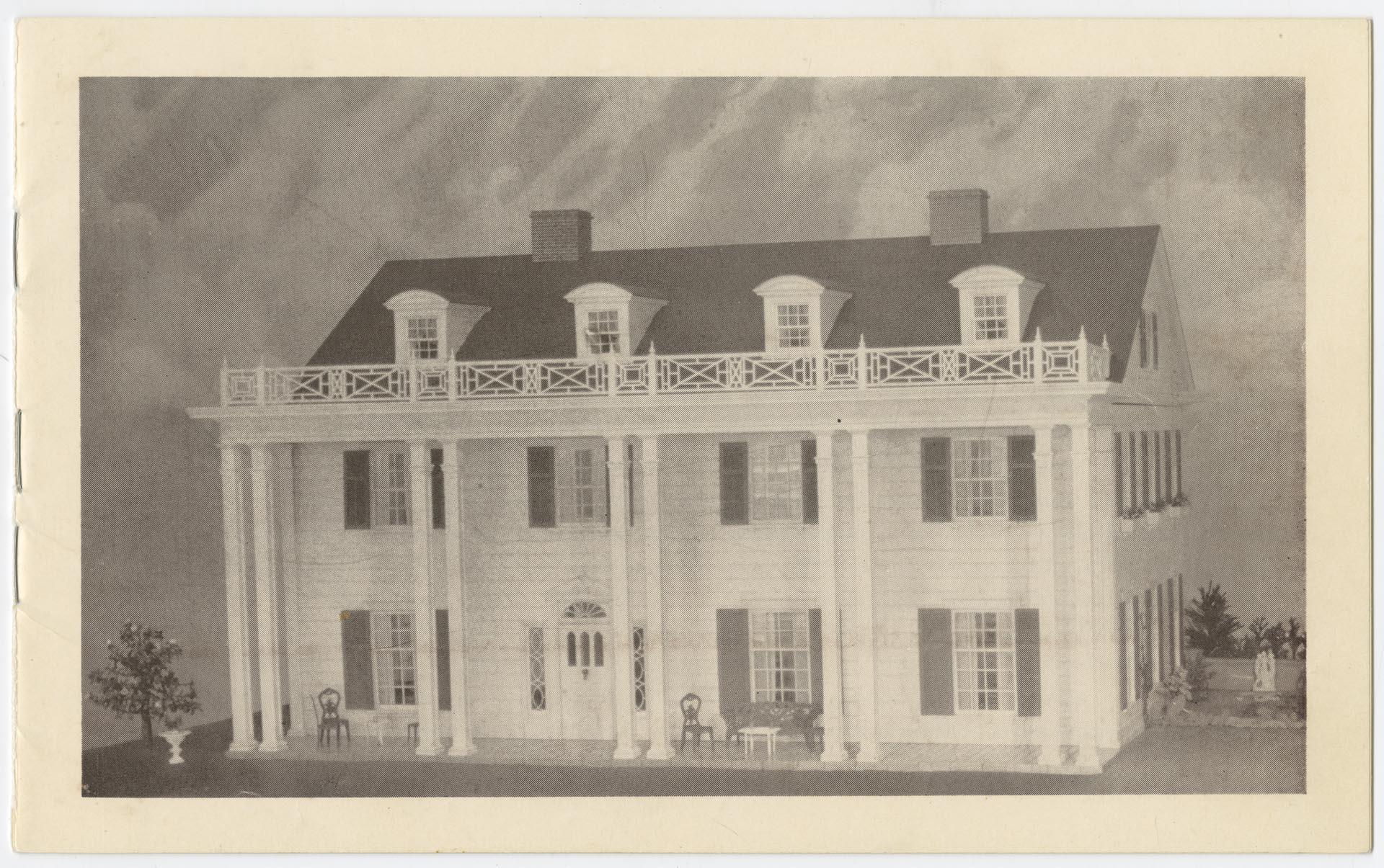 Image of A Southern Colonial House in Miniature, circa 1948