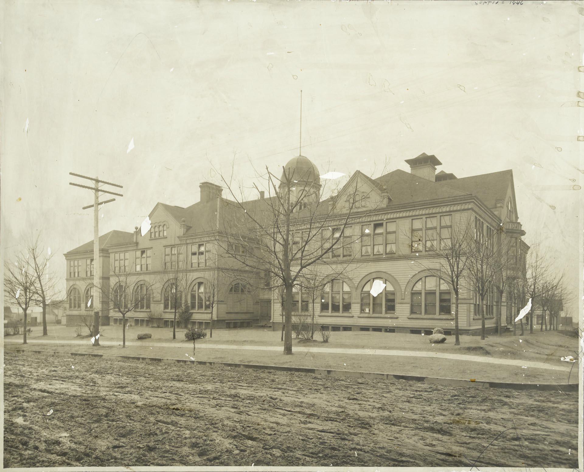 Image of Rainier School exterior, Seattle, circa 1891