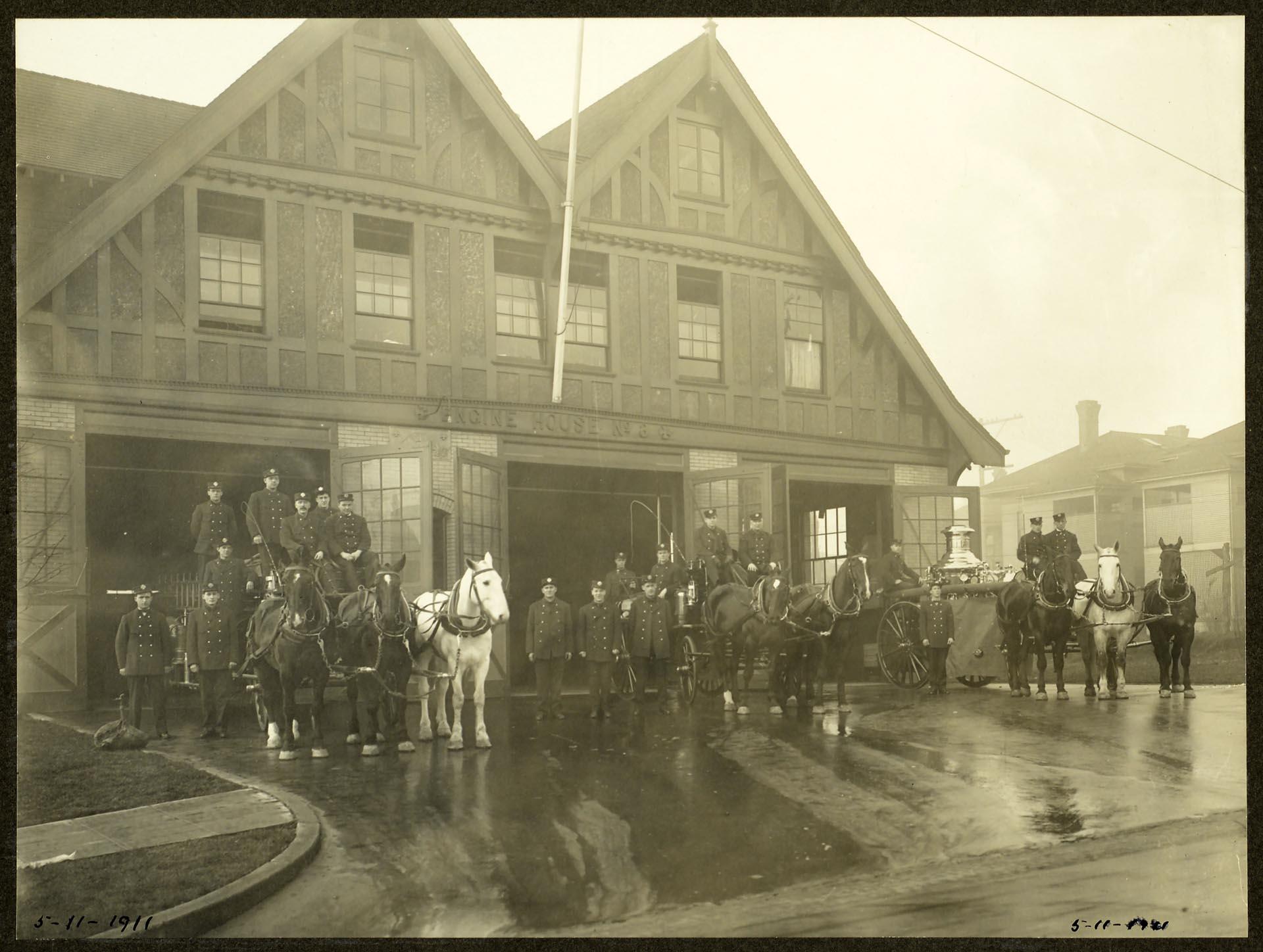 Image of Engine House #3, Seattle, May 11, 1911