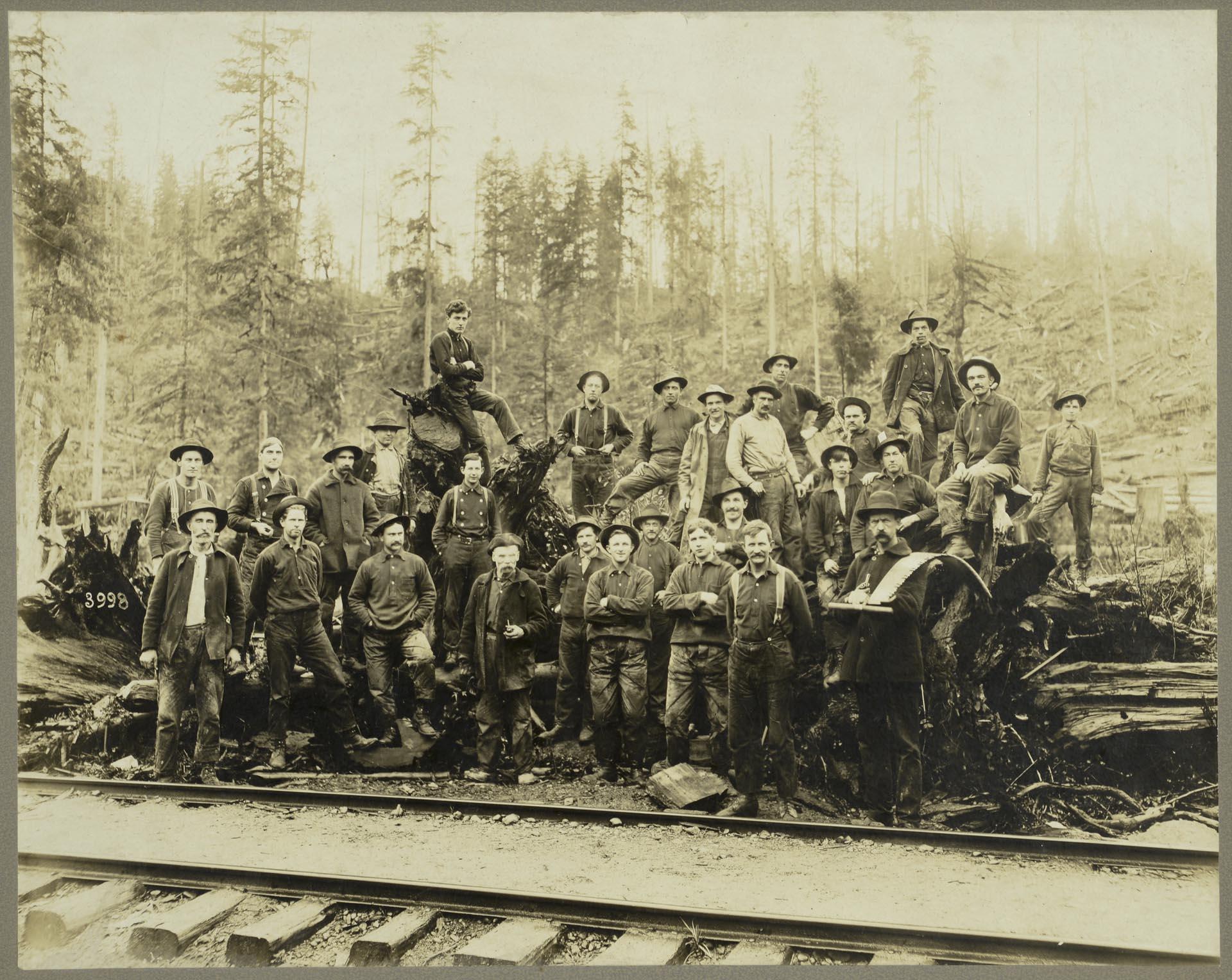 Image of Smith Logging Company, Monroe, 1912