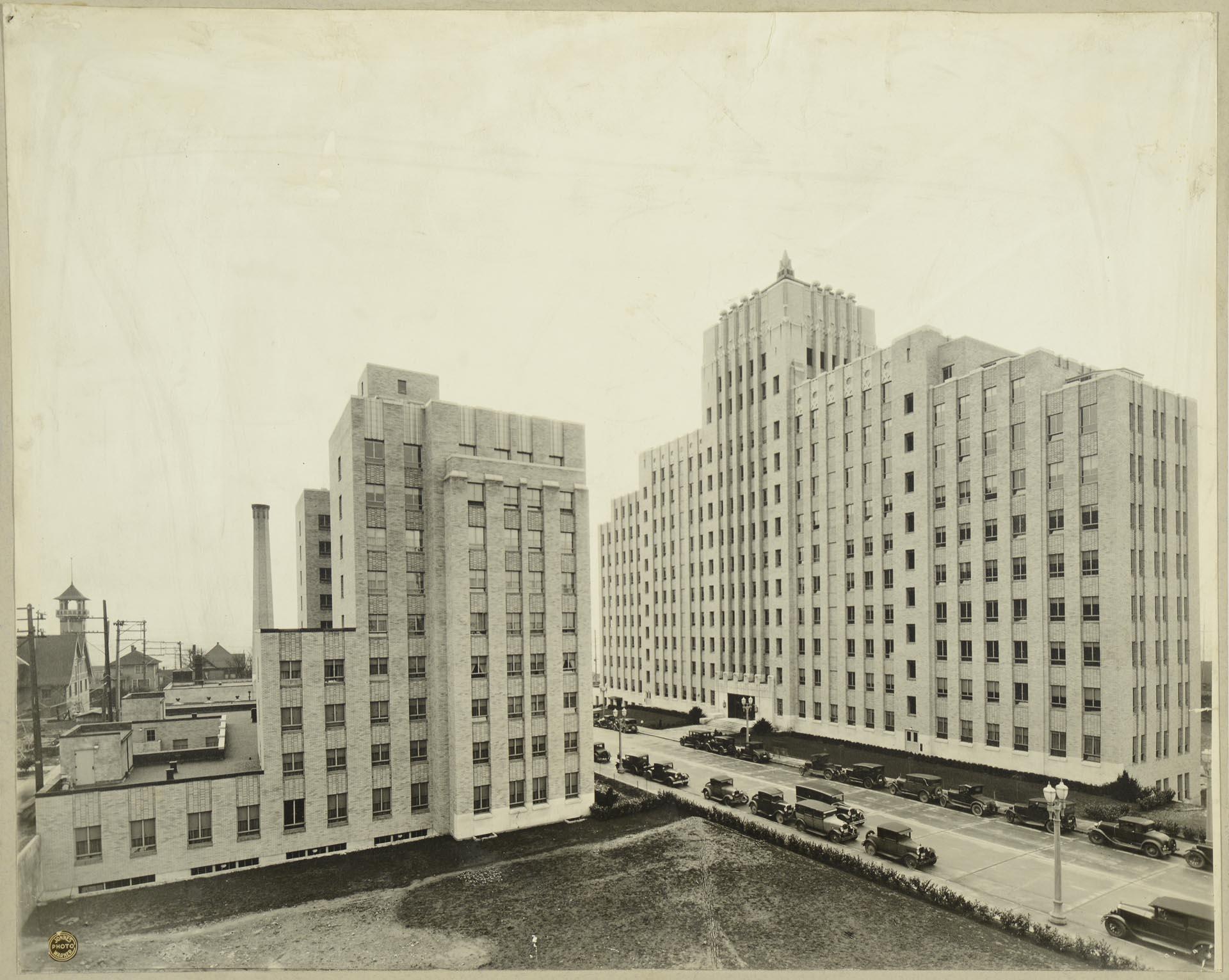 Image of Harborview Hospital and Harborview Hall, Seattle, circa 1932