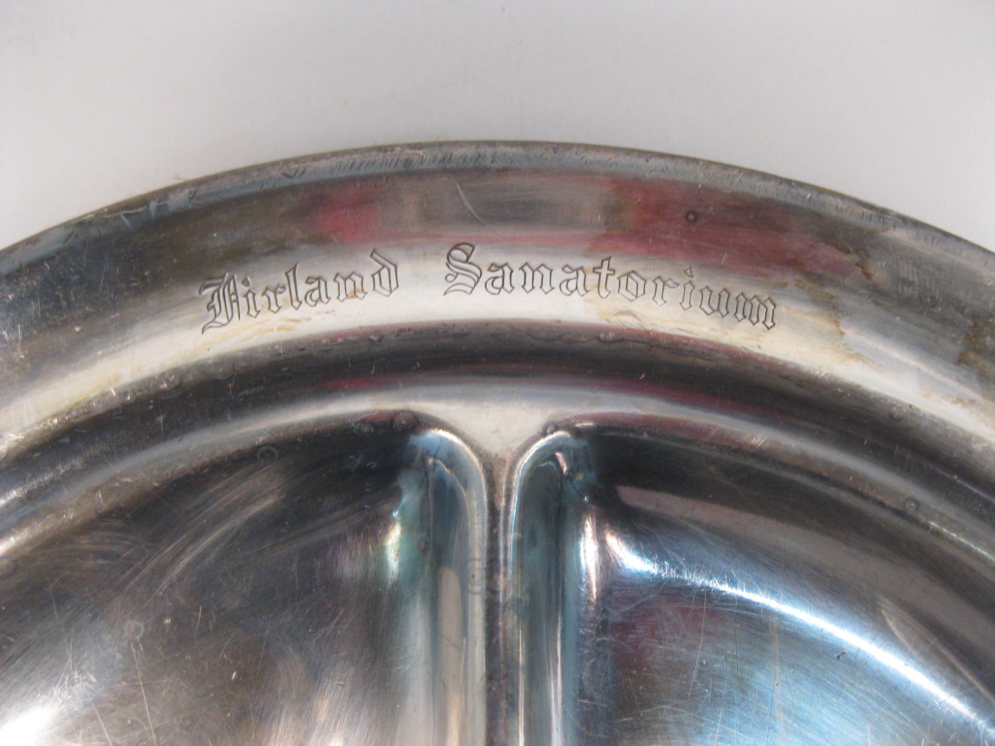 Image of Sectional dinner plate from the Firland Sanatorium in Shoreline, ca. 1920