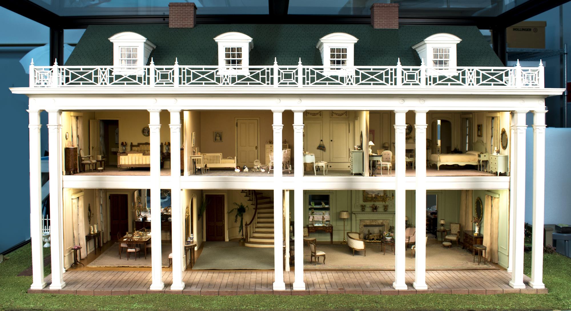 Image of Claire Hammons miniature house, 12th scale model, 1945-1955