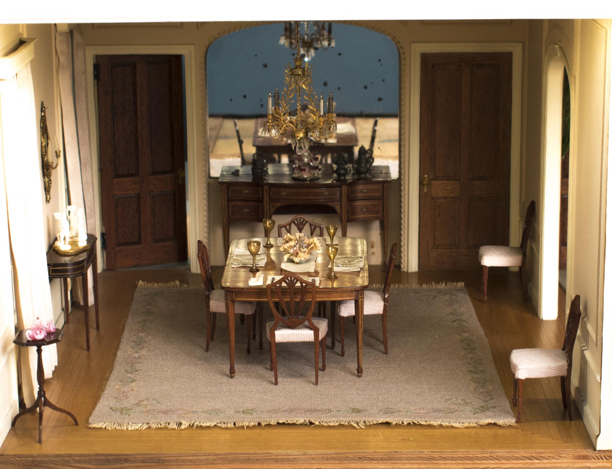 Image of Claire Hammons miniature house, 12th scale model, 1945-1955