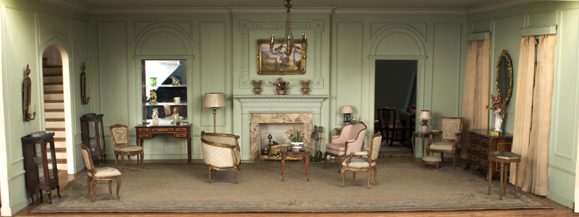 Image of Claire Hammons miniature house, 12th scale model, 1945-1955