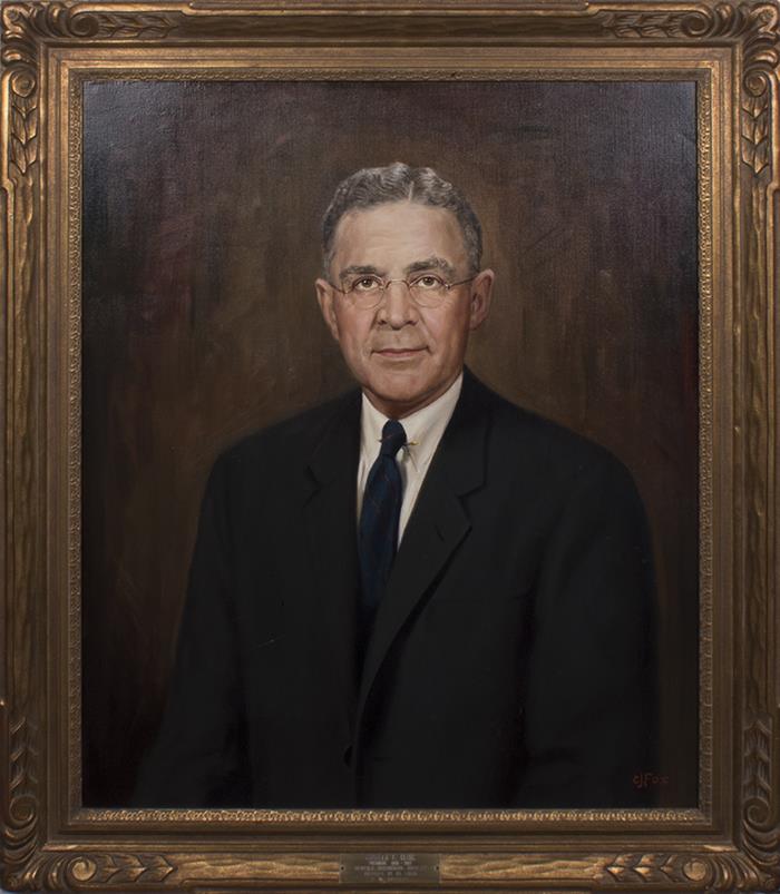 Image of Oil portrait of Charles F. Clise by Charles J. Fox, ca. 1957