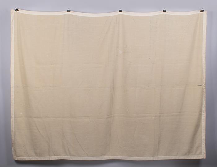 Image of Hand spun wool blanket made by Sarah Latimer Boren Denny, 1850s