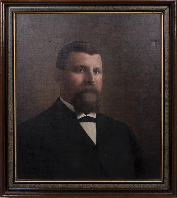 Image of Oil portrait of Moritz Thomsen by Roman Fekonja, 1895