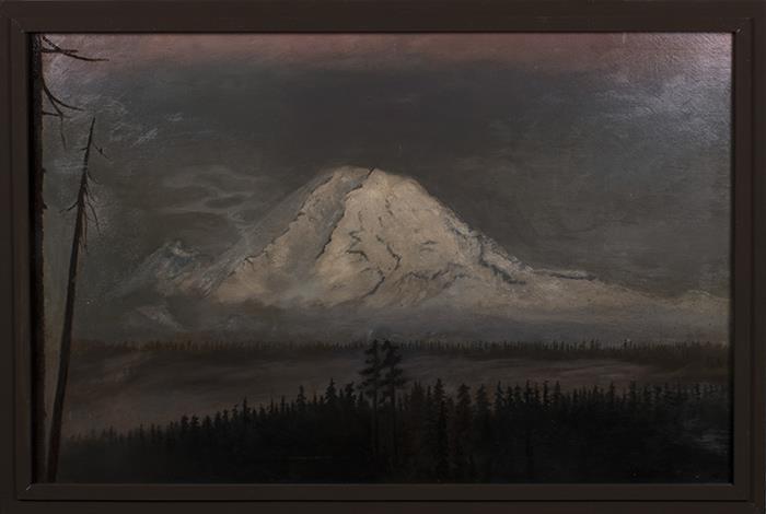 Image of Oil painting of Mount Rainier by Emily Inez Denny, 1903